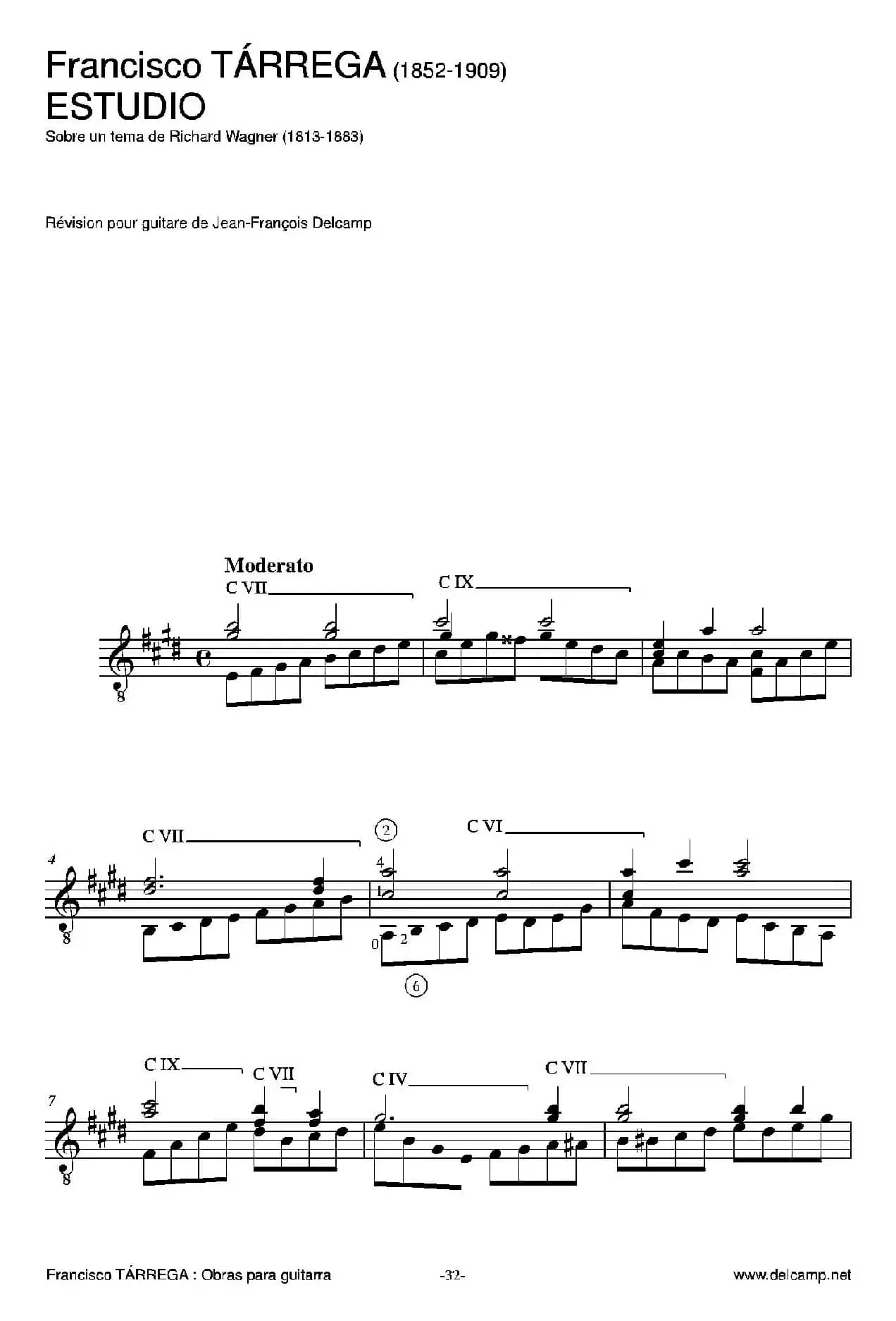 《塔雷加作品全集》第2部分（古典吉他）