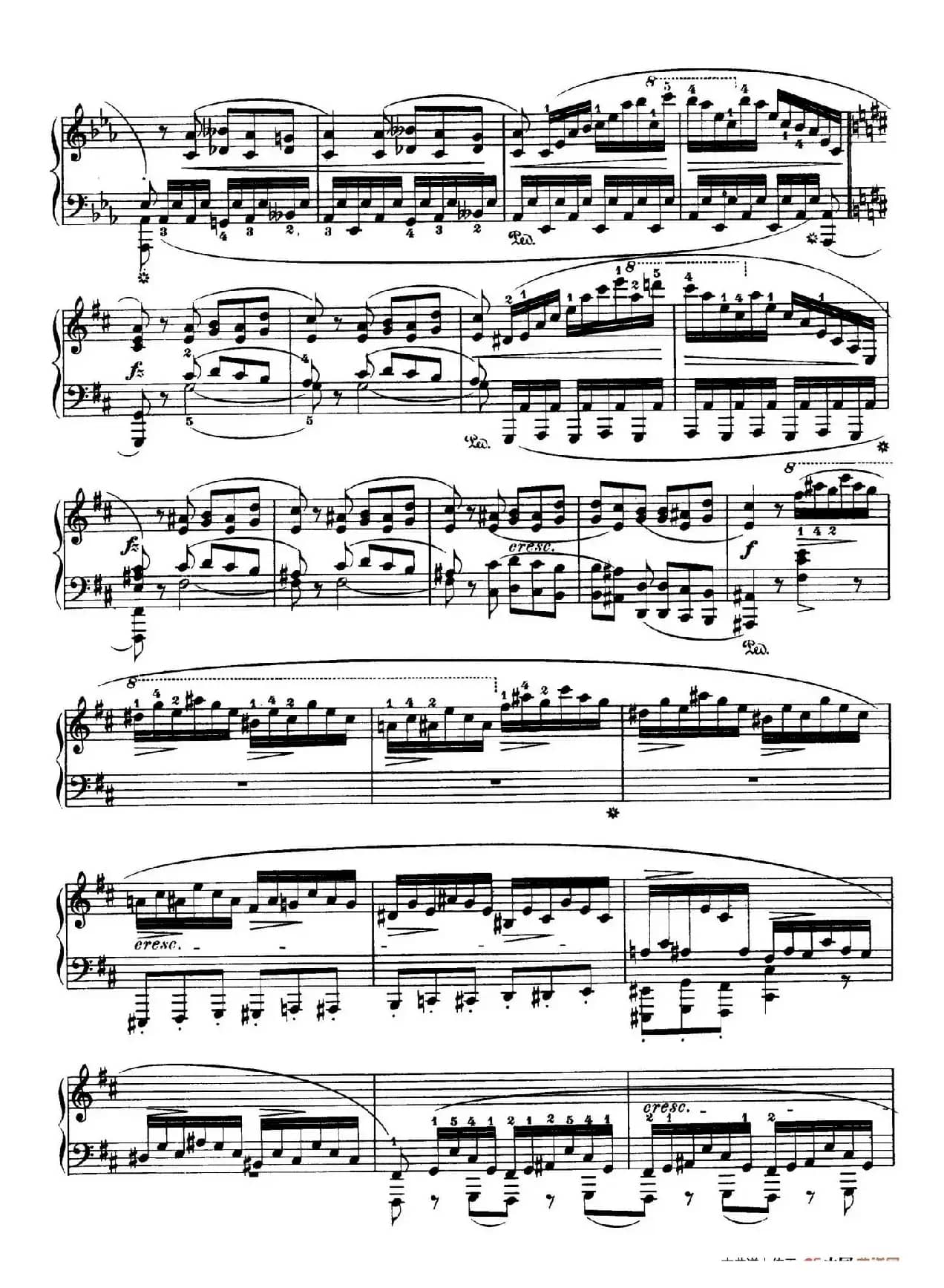 Piano Sonata No.3 in b Minor Op.58（b小调第三钢琴奏鸣曲·第四乐章）