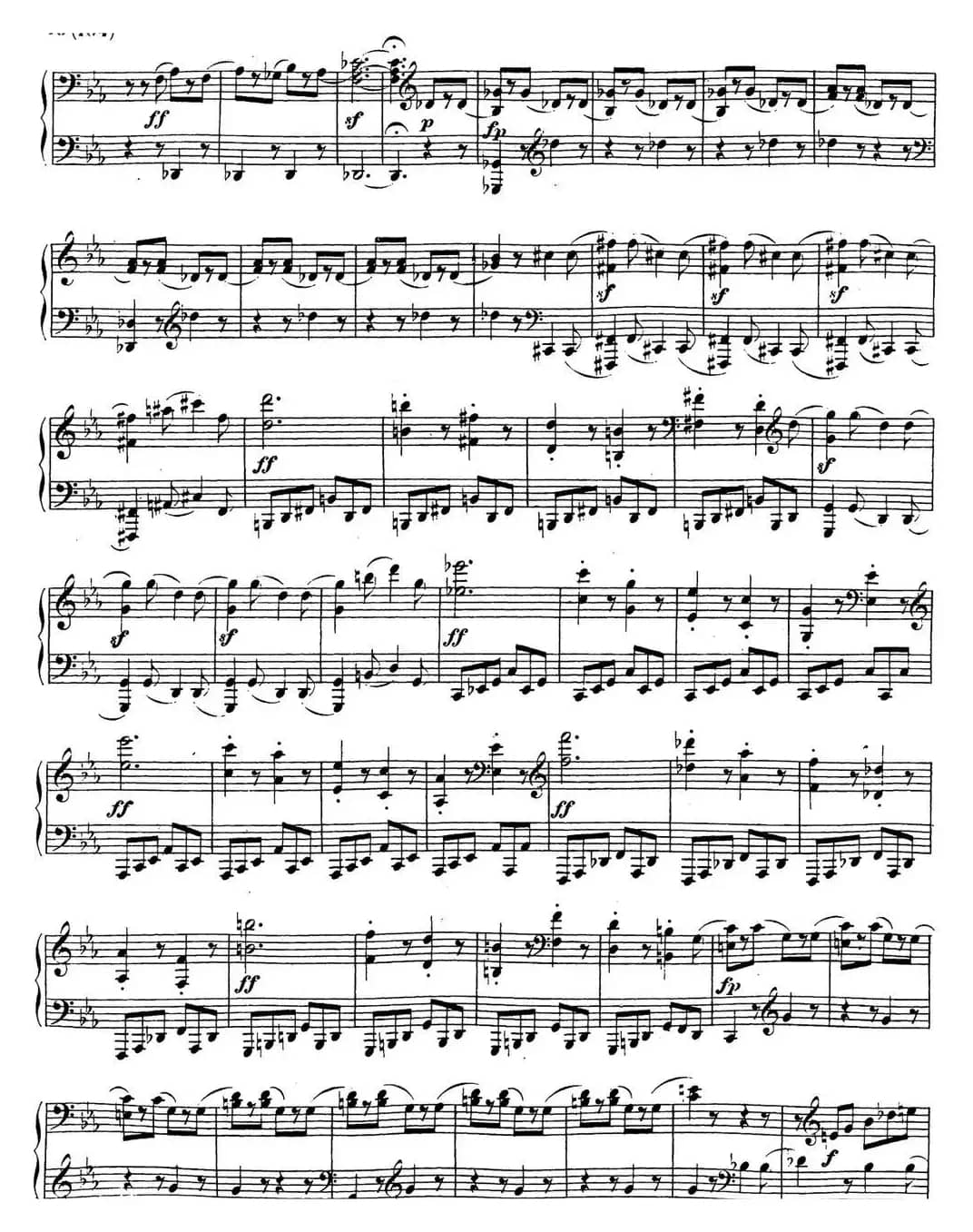 贝多芬钢琴奏鸣曲18 狩猎 降E大调 Op.31 No.3 E-flat major