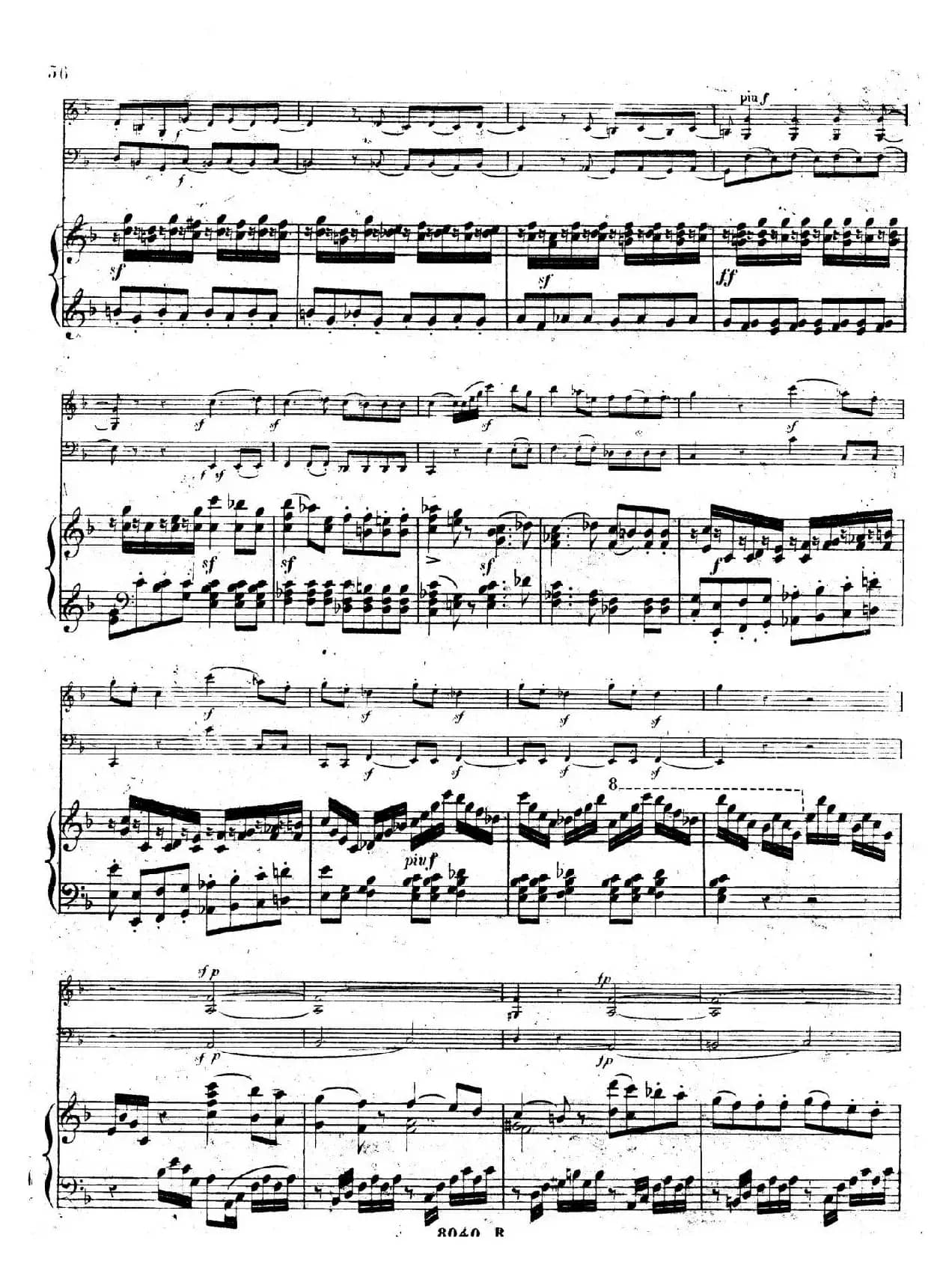 Piano Trio No.1 in d Minor Op.49（d小调第一钢琴三重奏·第四乐章）