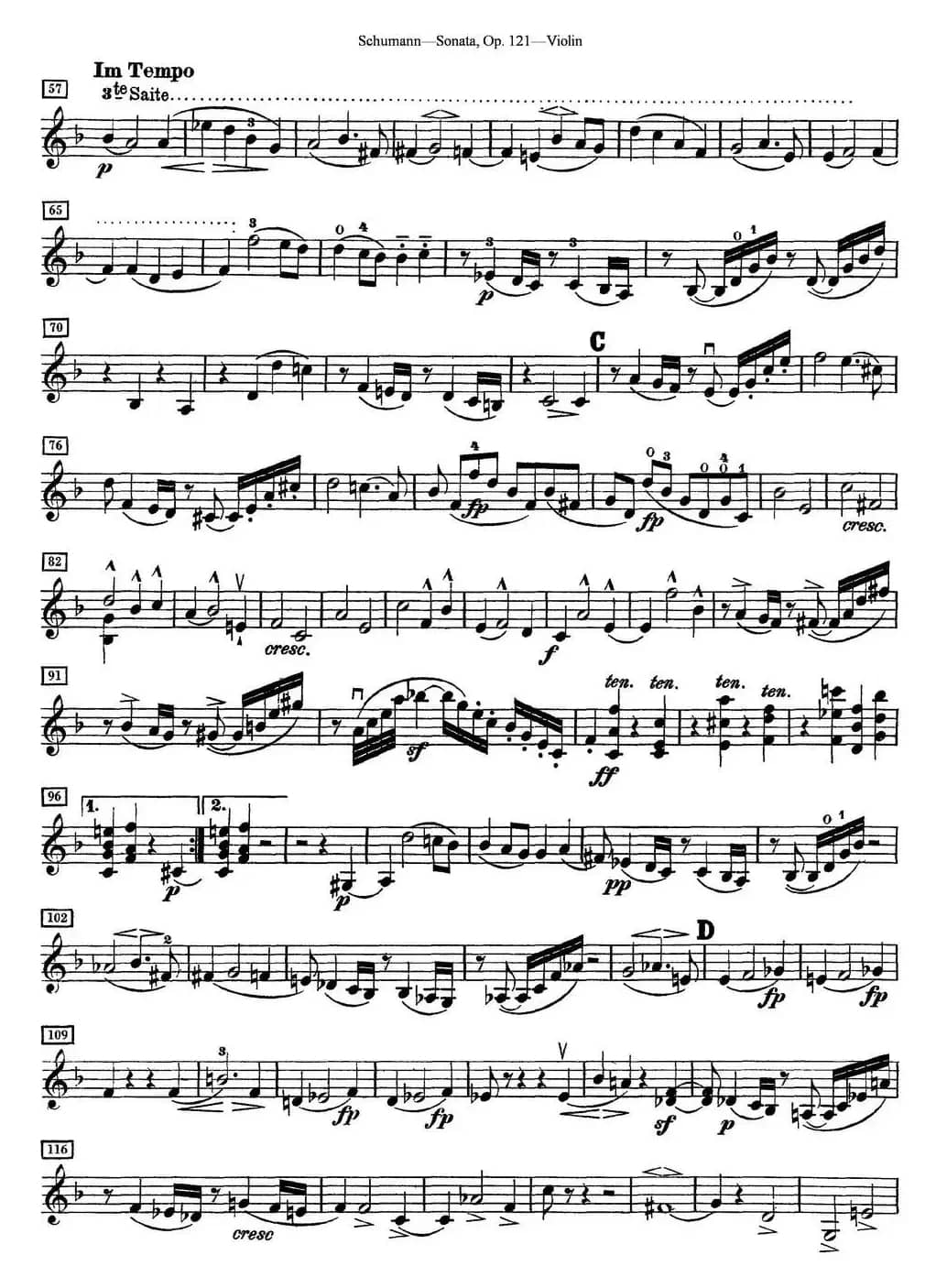 Violin Sonata Op.121