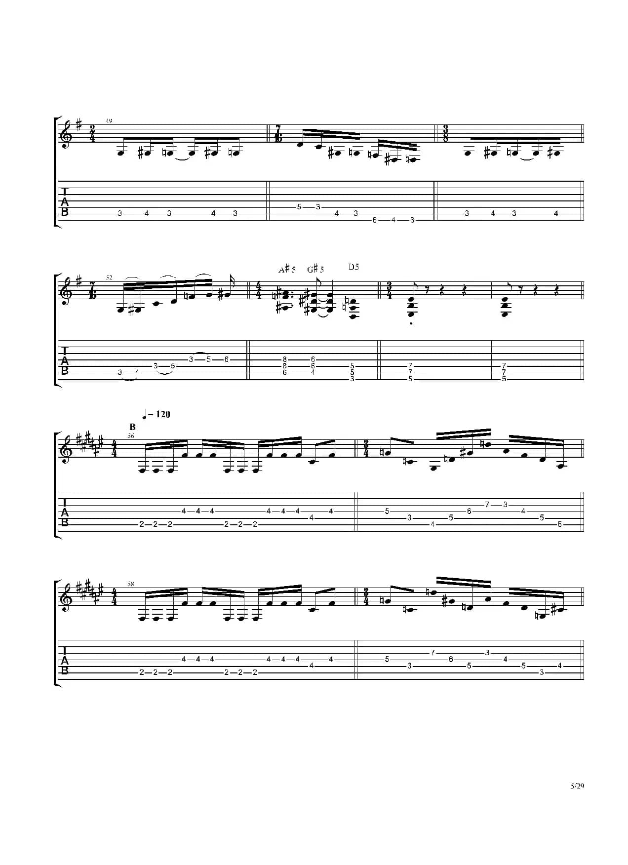 The Dance Of Eternity（吉他独奏）