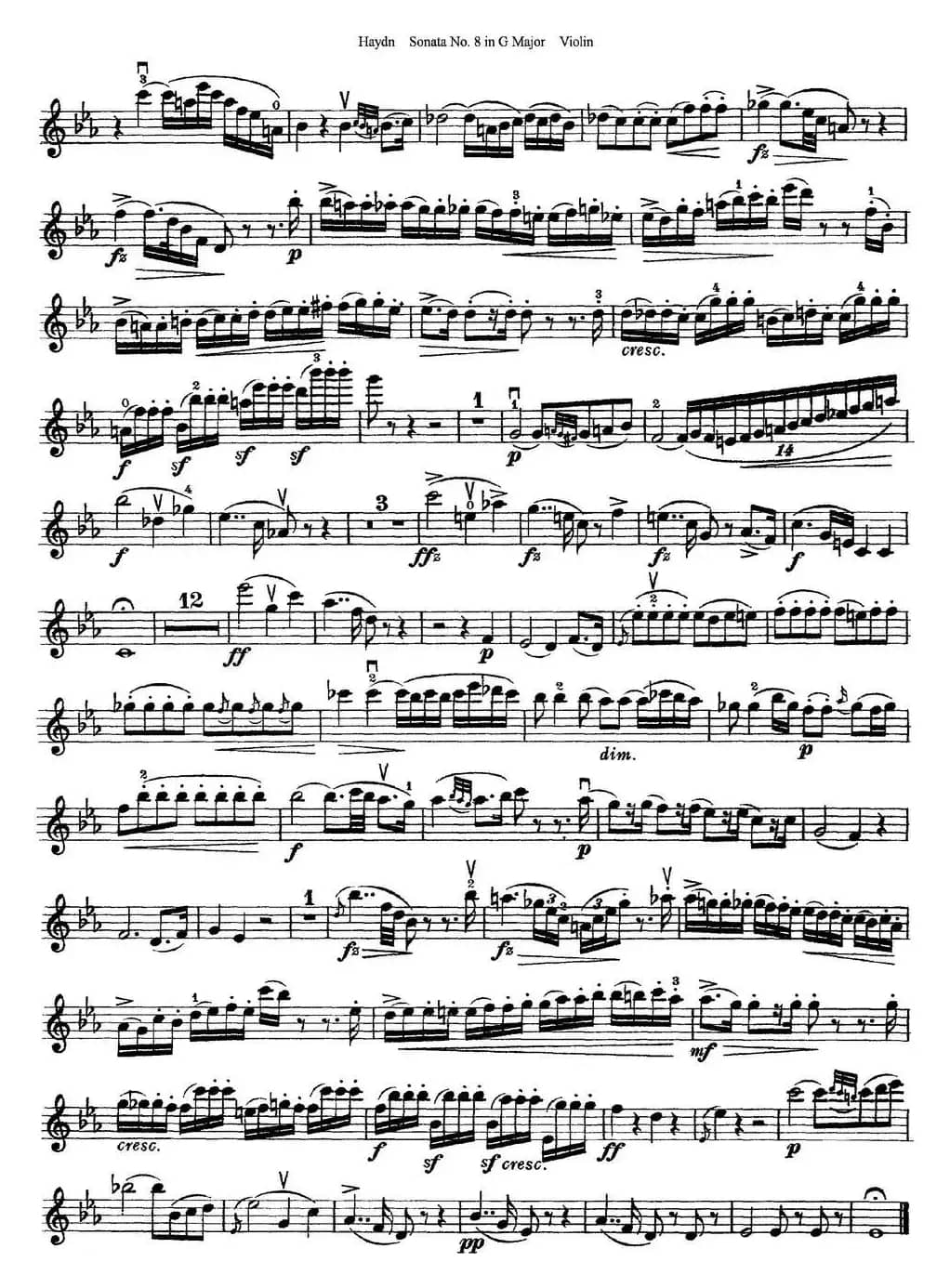 Violin Sonata No.8 in G Major