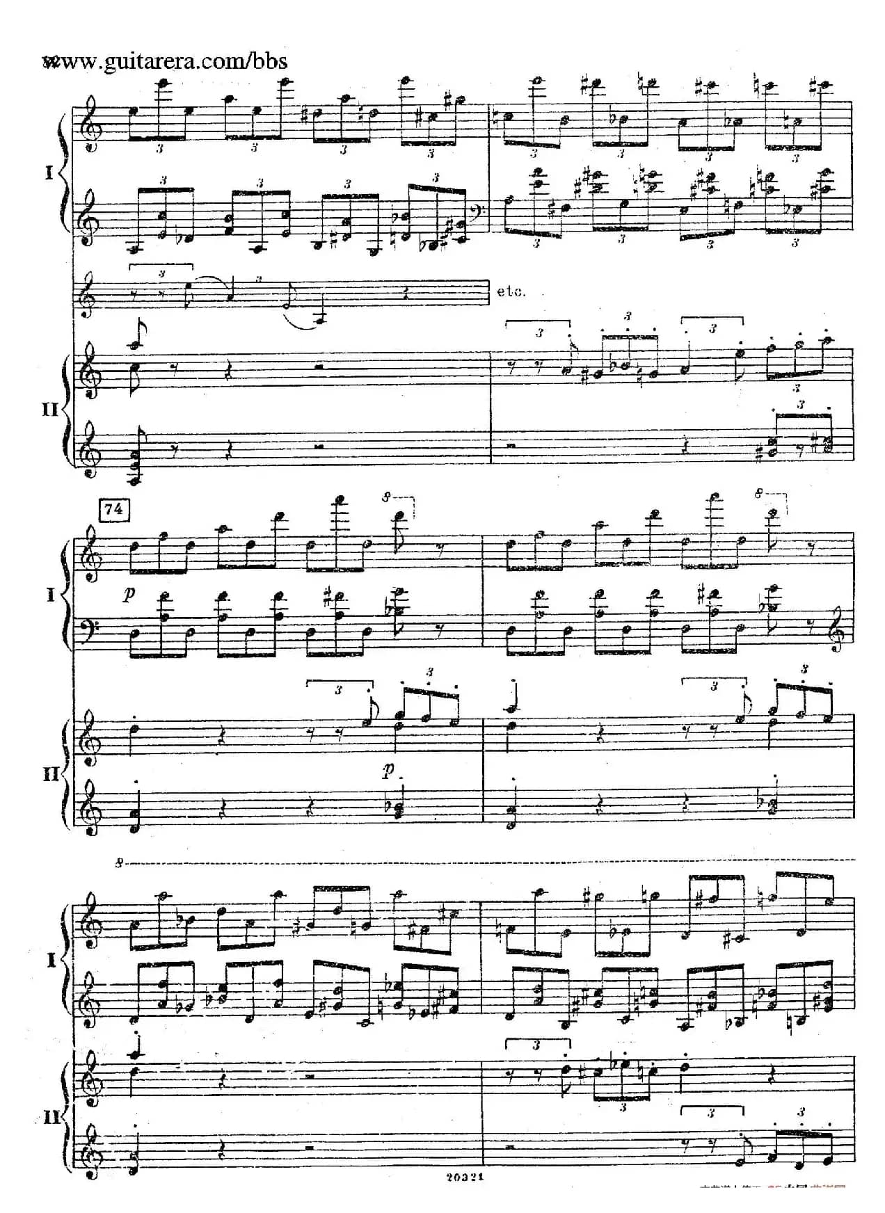 Rhapsody On A Theme Of Paganini Op.43（帕格尼尼主题狂想曲·双钢琴）（P61——87）