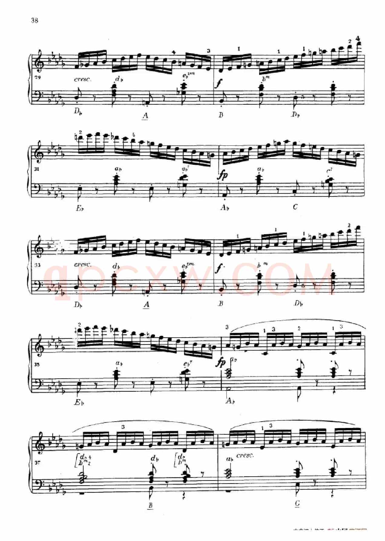 《车尔尼手风琴练习曲集》第Ⅳ册（第7首）