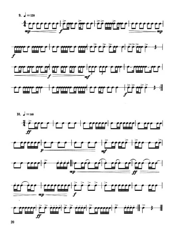 小军鼓练习曲18首