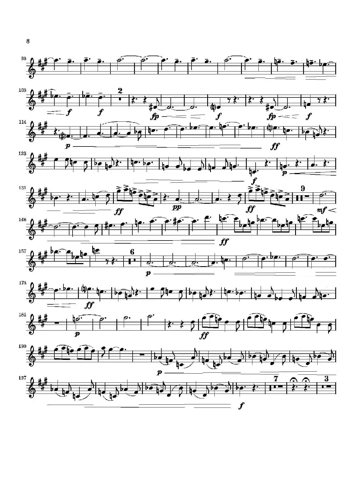 Movement（四重奏中音萨克斯分谱）