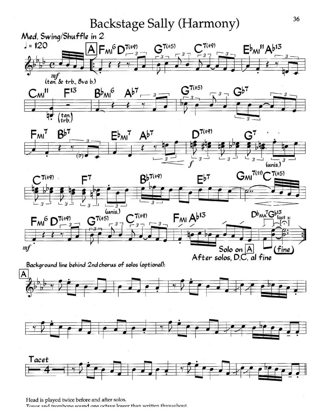 Backstage Sally（爵士钢琴曲）