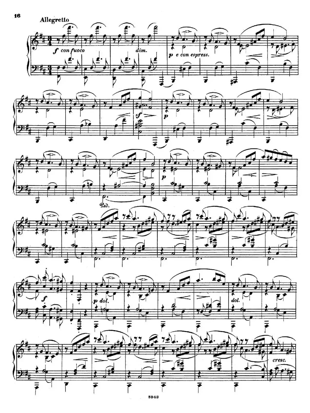 尼尔斯·加德 - e小调钢琴奏鸣曲