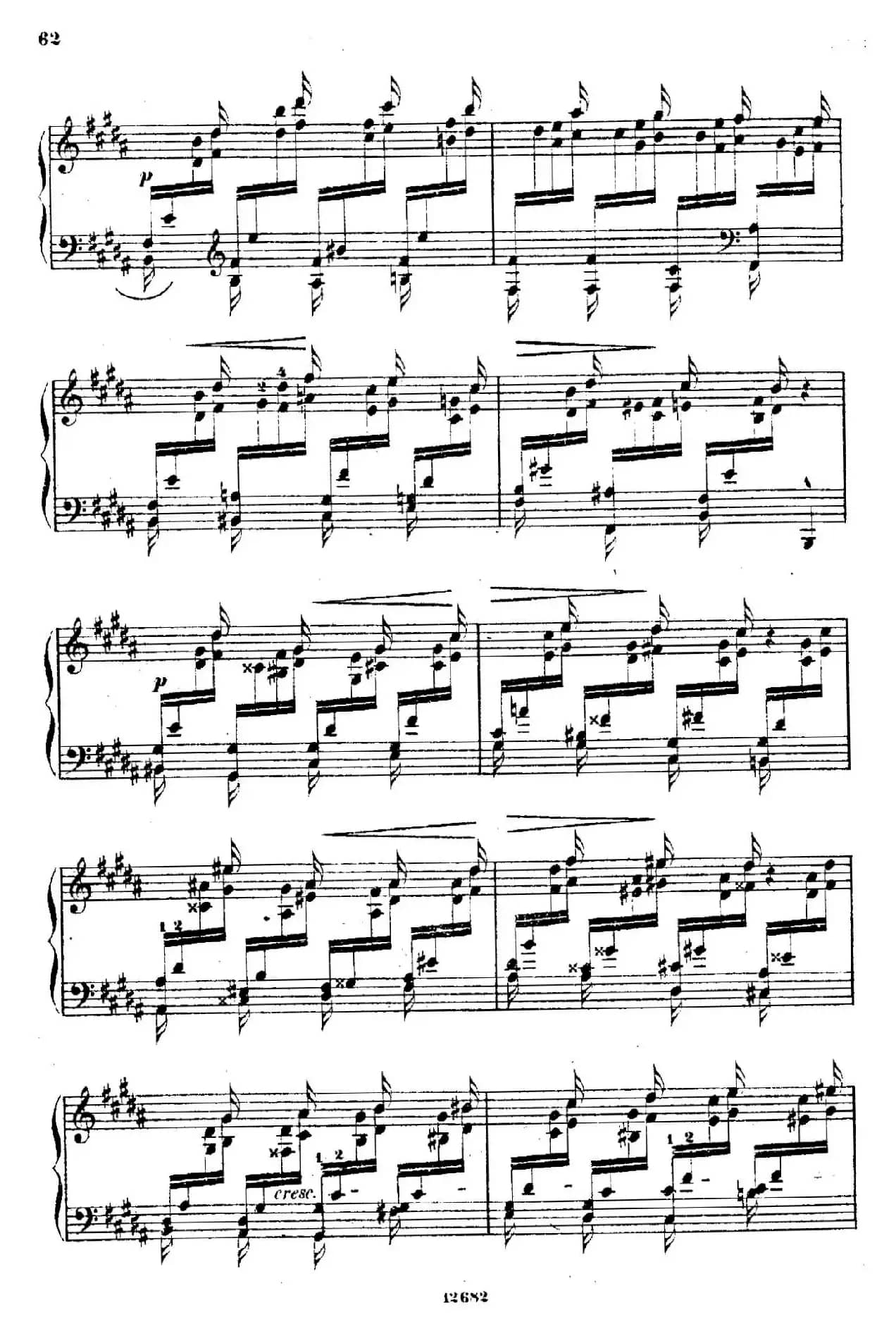 Douze Etudes de Salon Op.5（12首沙龙练习曲·12）