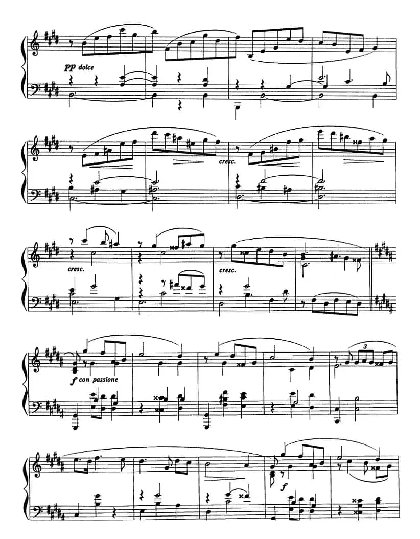 现代钢琴曲：24、玛祖卡（Op.25，No.4）