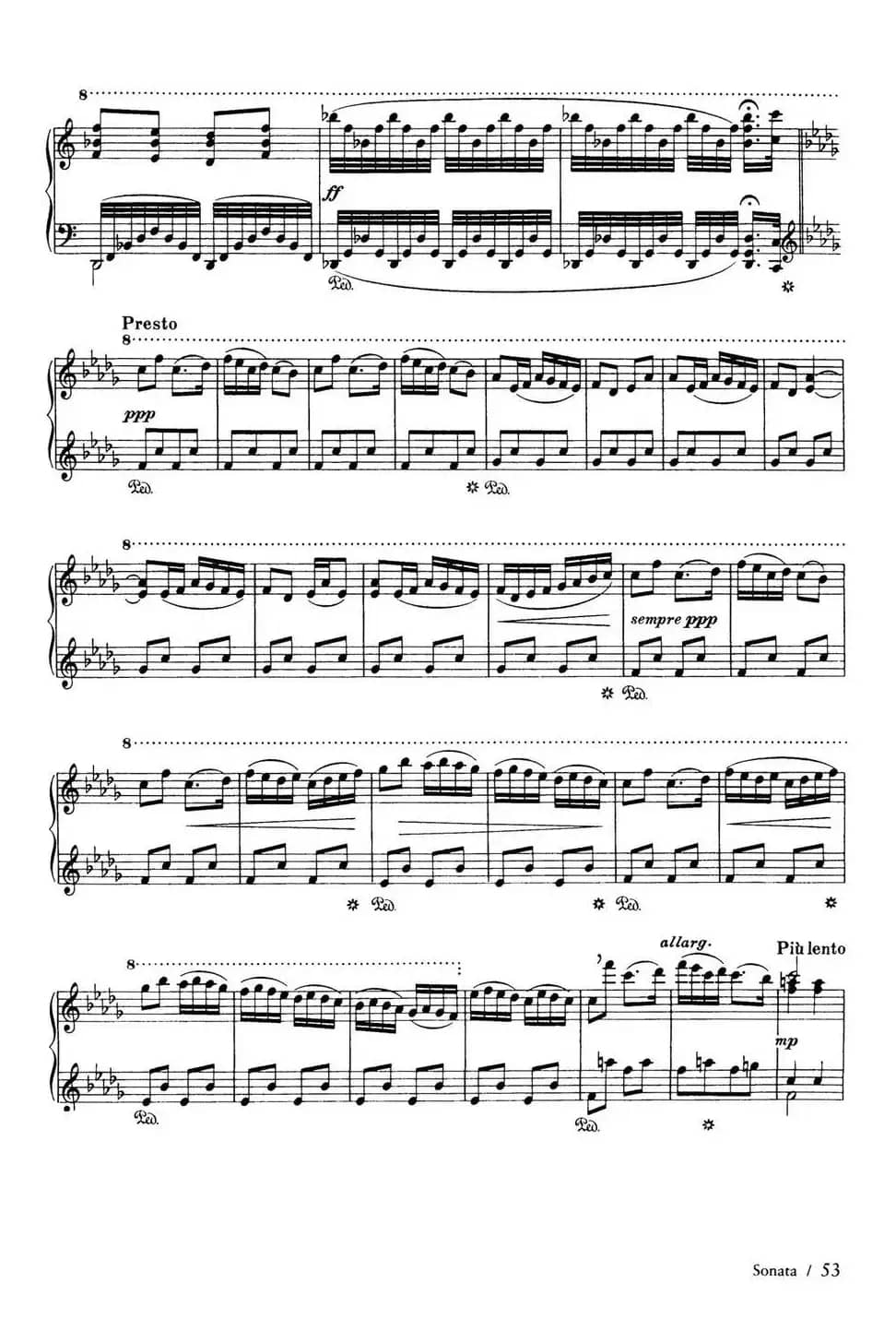 Piano Sonata in F Maj Op·12（F大调钢琴奏鸣曲·第二乐章）