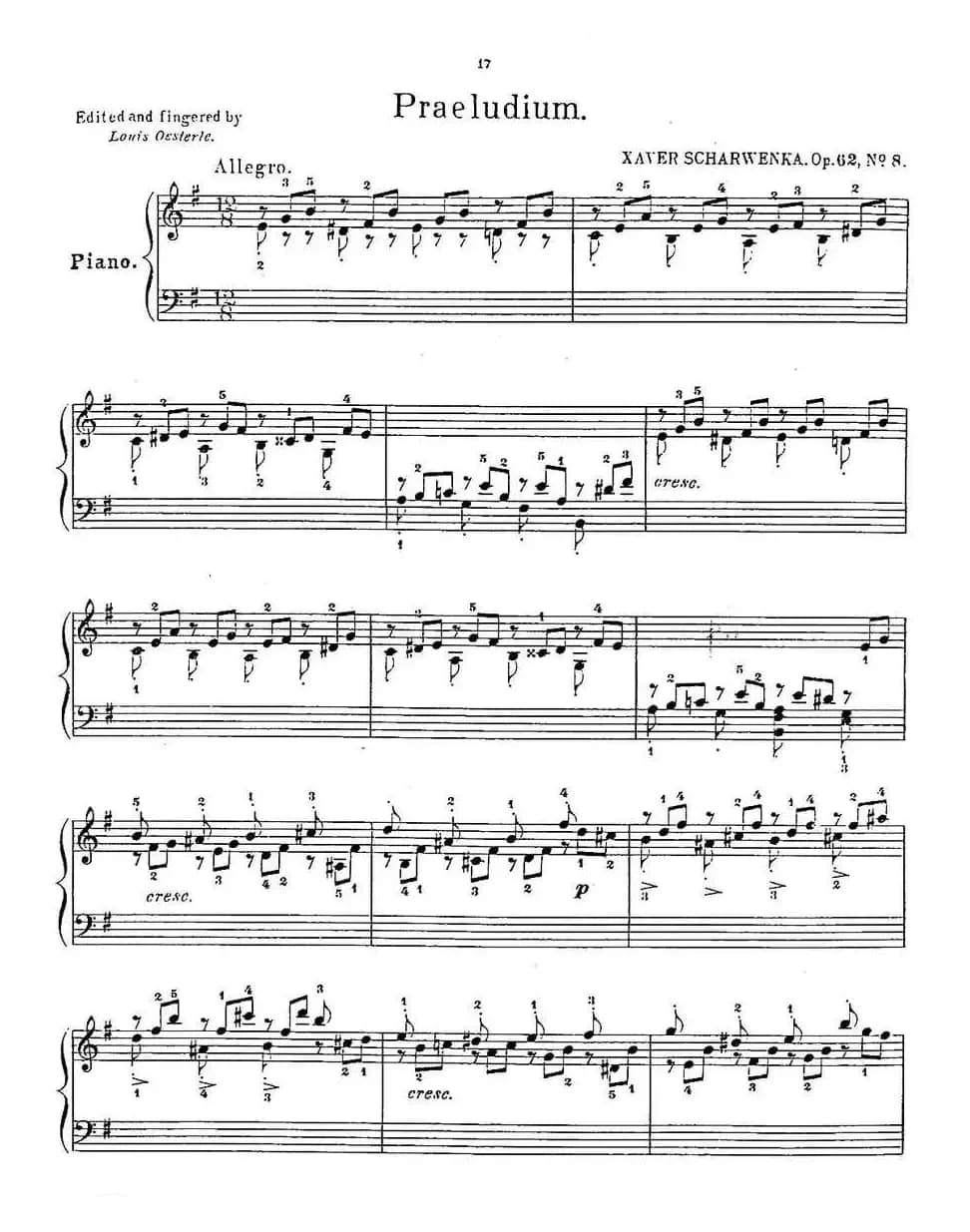 Album f the Young Op·62（8· 前奏曲 Praeludium，e小调）