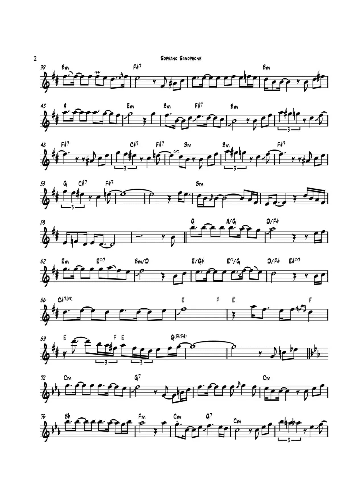 Tango（高音萨克斯）