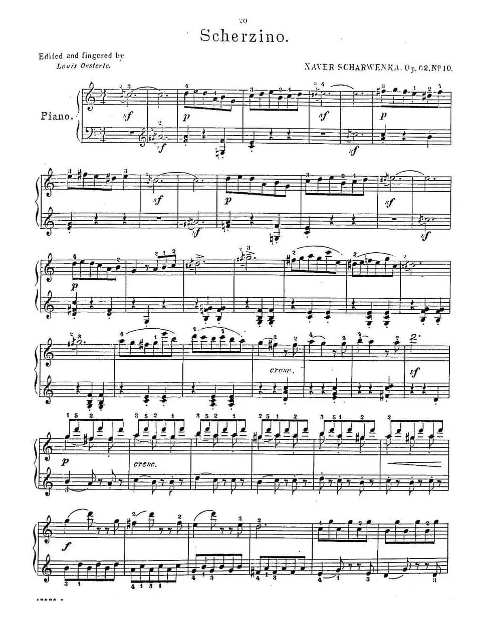 Album f the Young Op·62（10· 小谐谑曲 Scherzino，C大调）