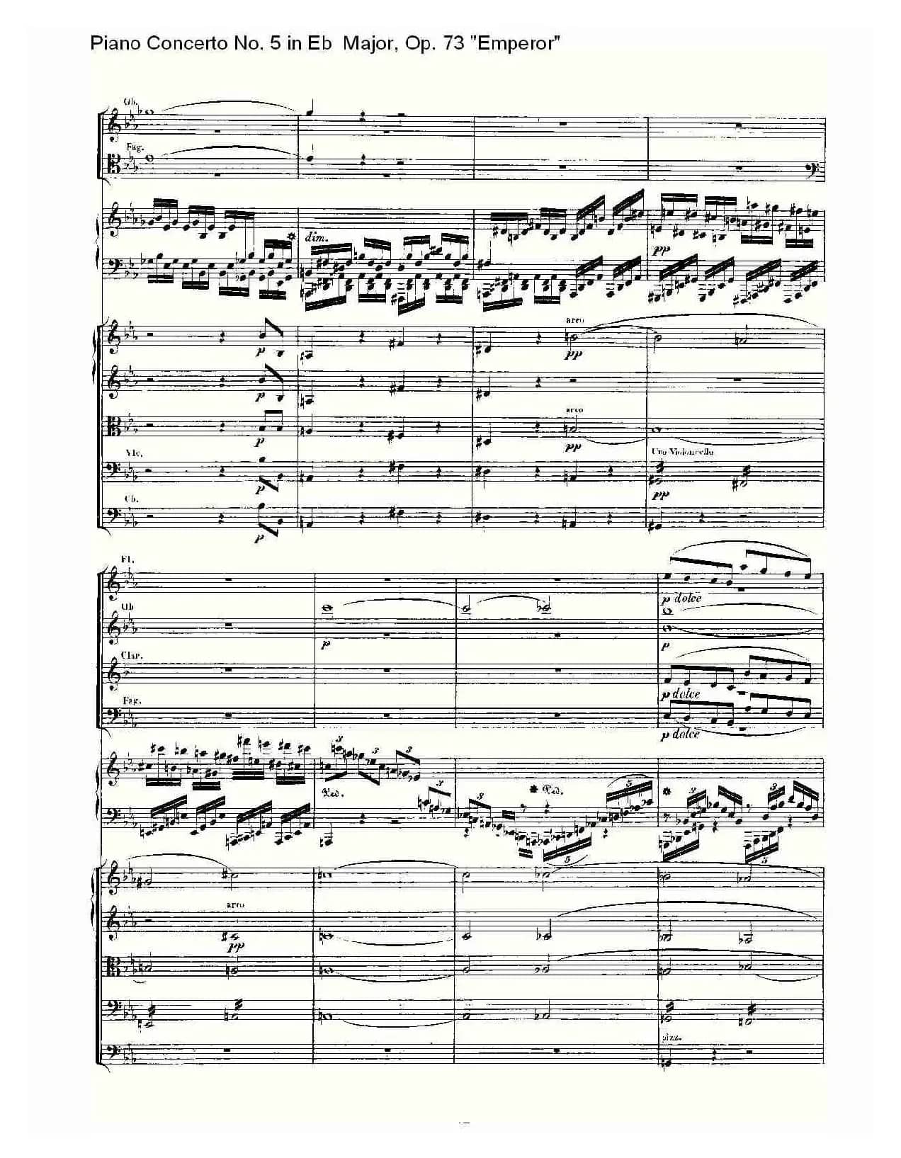 Eb大调钢琴第五协奏曲 Op.73“皇帝” 第一乐章（二）