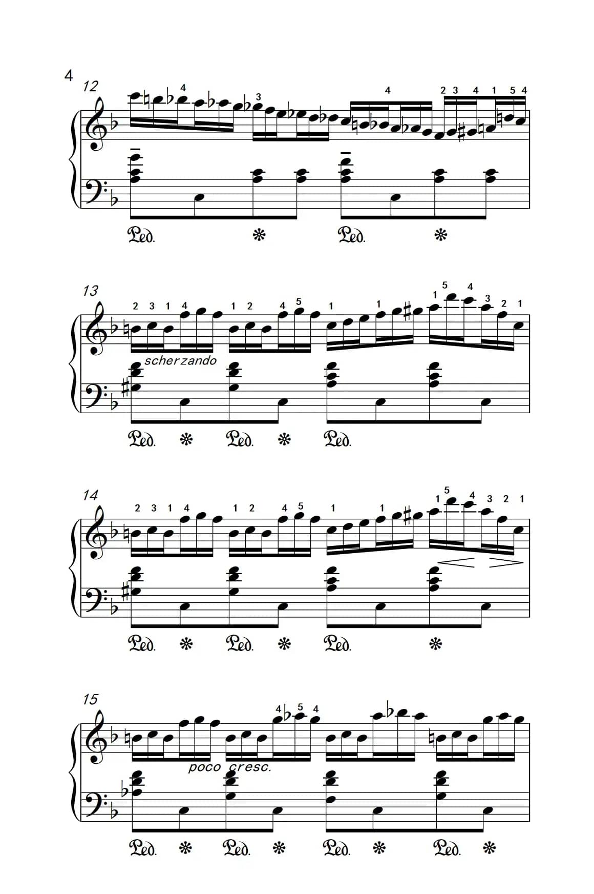 莫什科夫斯基 钢琴练习曲（第六首）