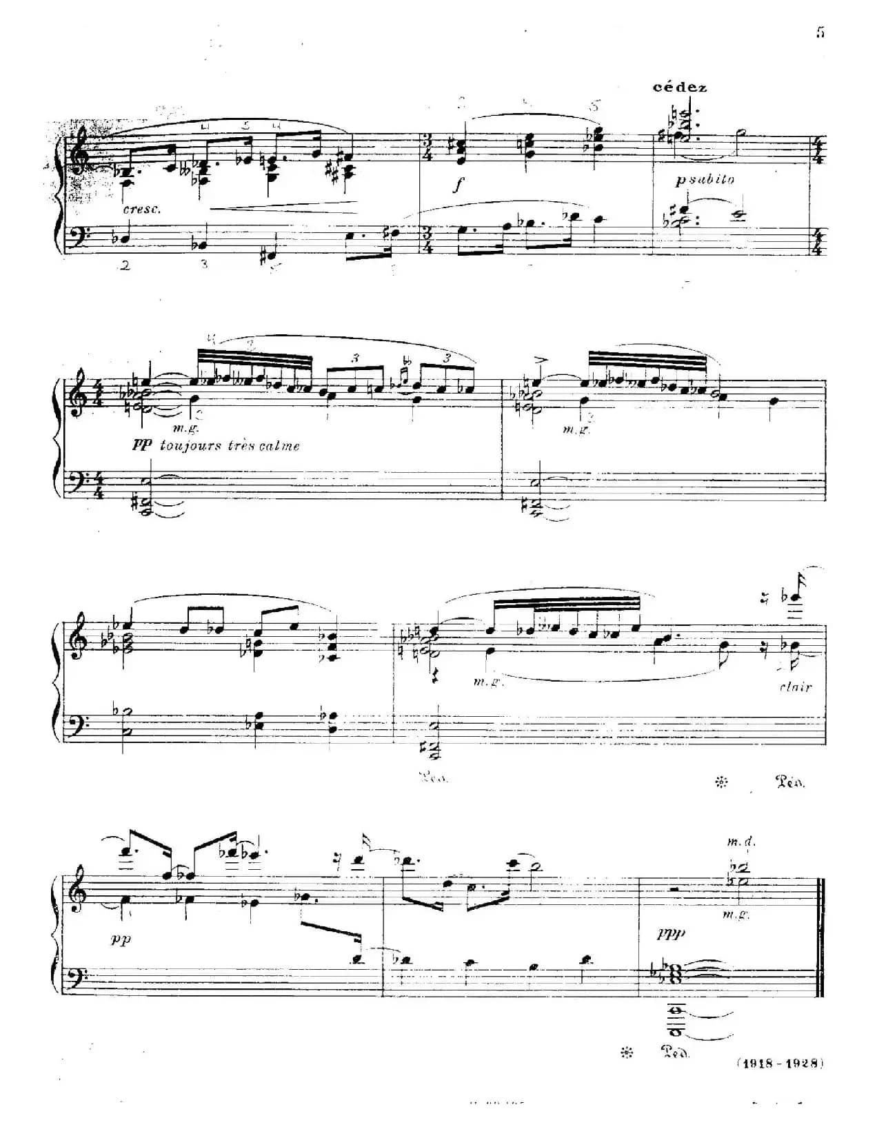 Trois Pieces（3首小品·1）