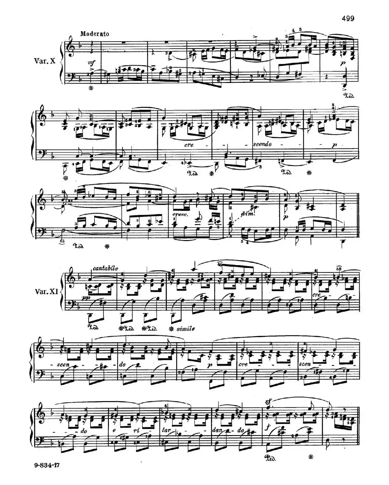 Variations Serieuses Op.54（d小调庄严变奏曲）