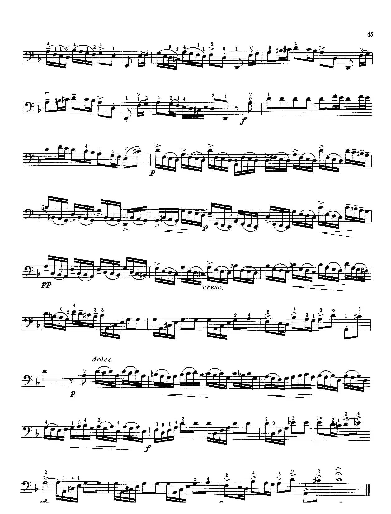 d小调协奏曲（大提琴）