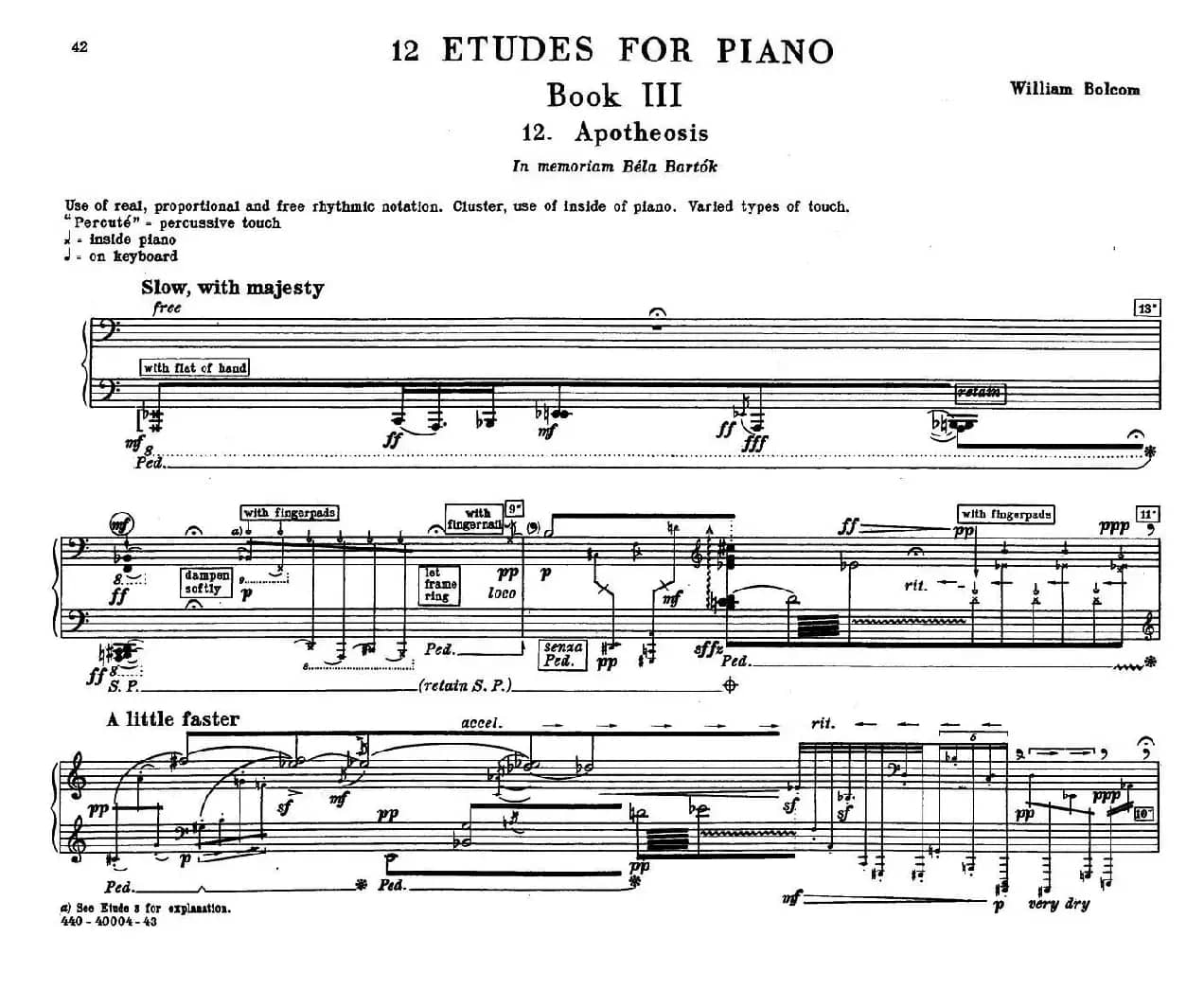 12 Etudes for Piano（博尔科姆12首钢琴练习曲·12）