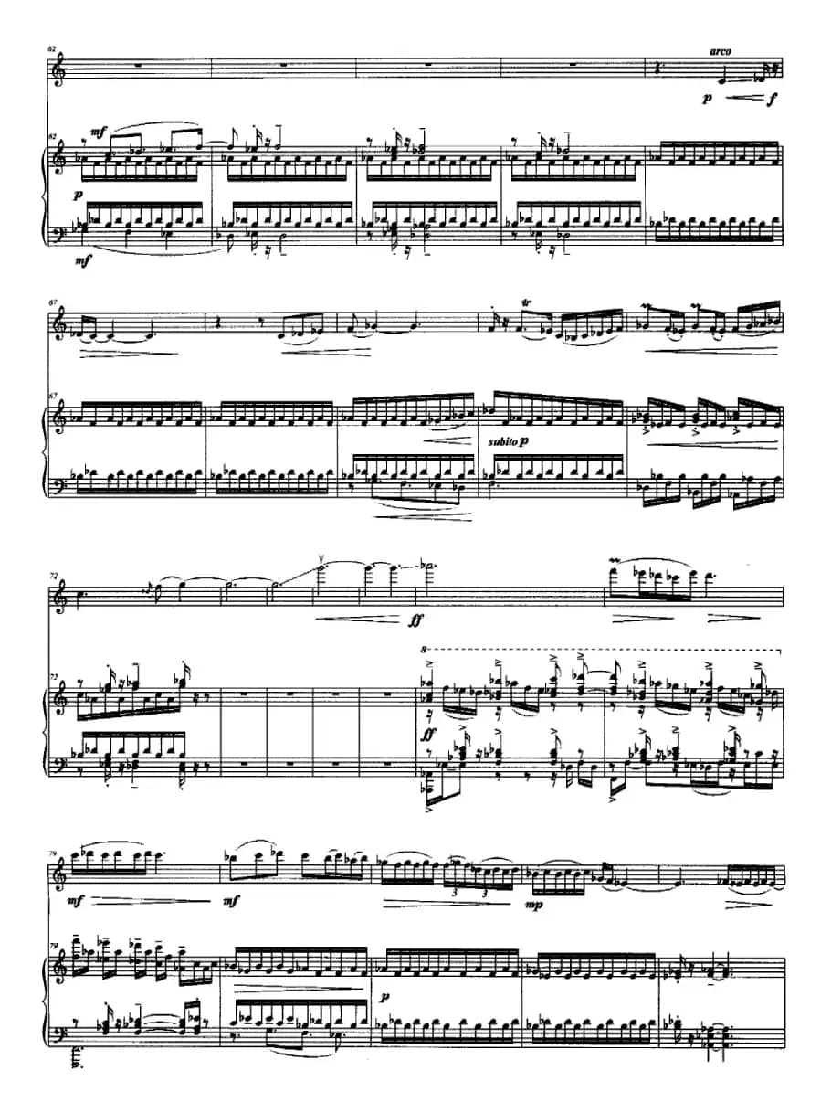 天堂（小提琴与钢琴谱）