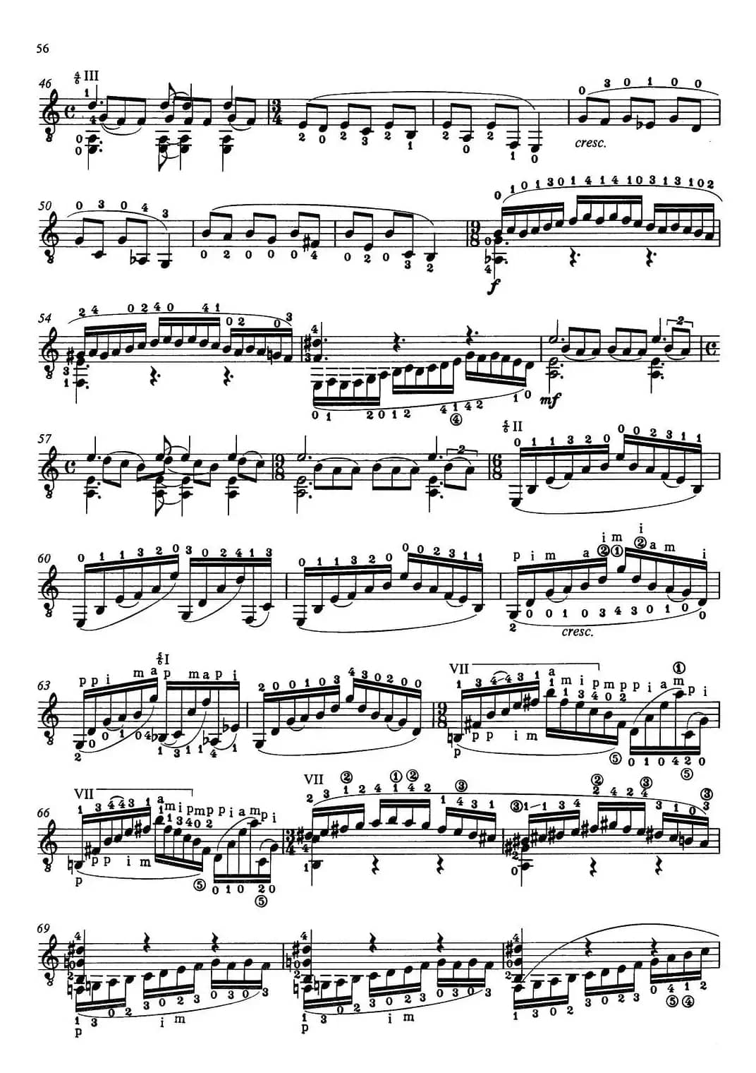 Joaquin Rodrigo Music for Guitar（罗德里戈吉他音乐P54-60）（古典吉他）