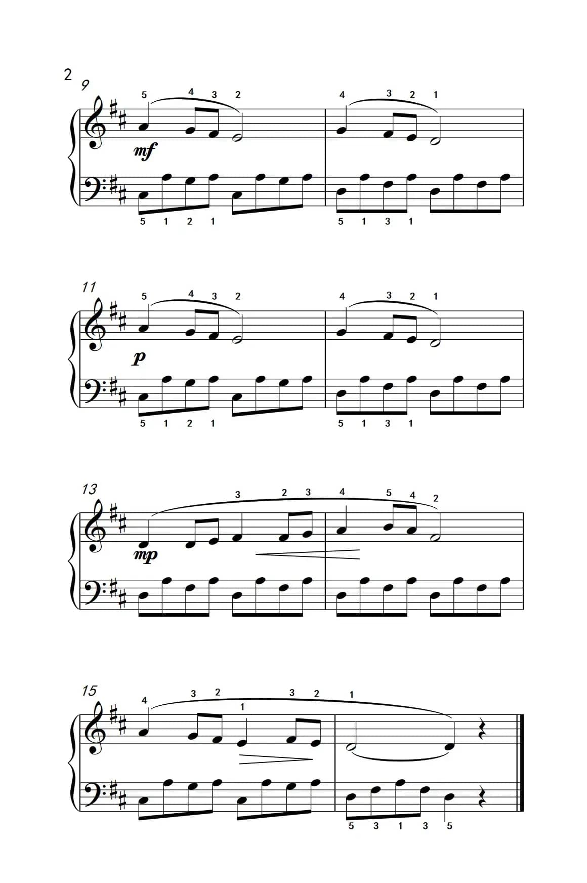 很久以前（约翰·汤普森 成人钢琴教程 第一册）