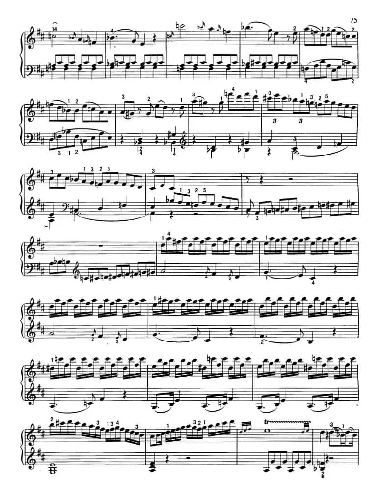 不可不弹的世界钢琴名曲：回旋曲（D大调）