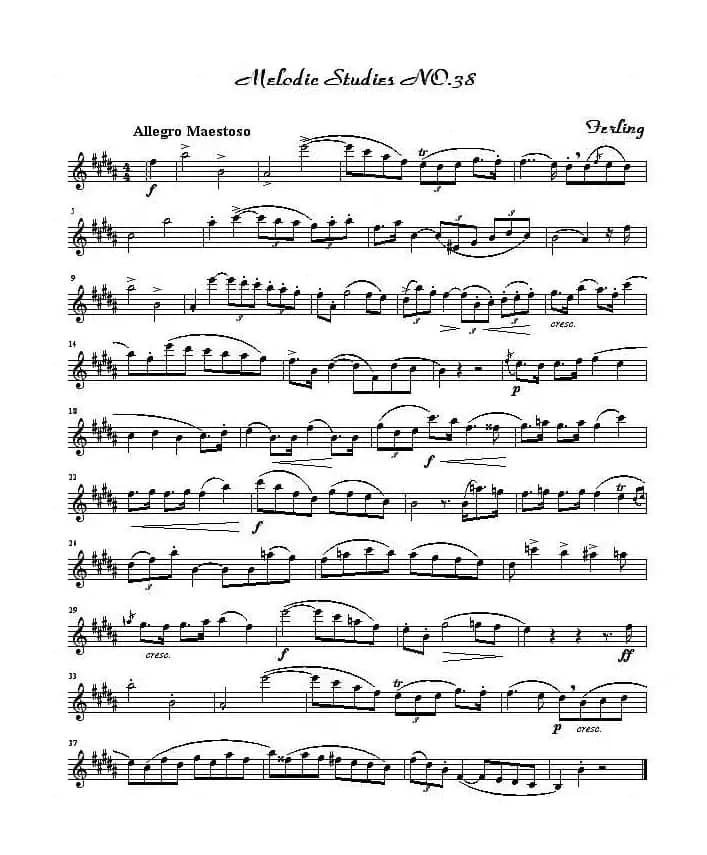 四十八首旋律练习曲之三十八