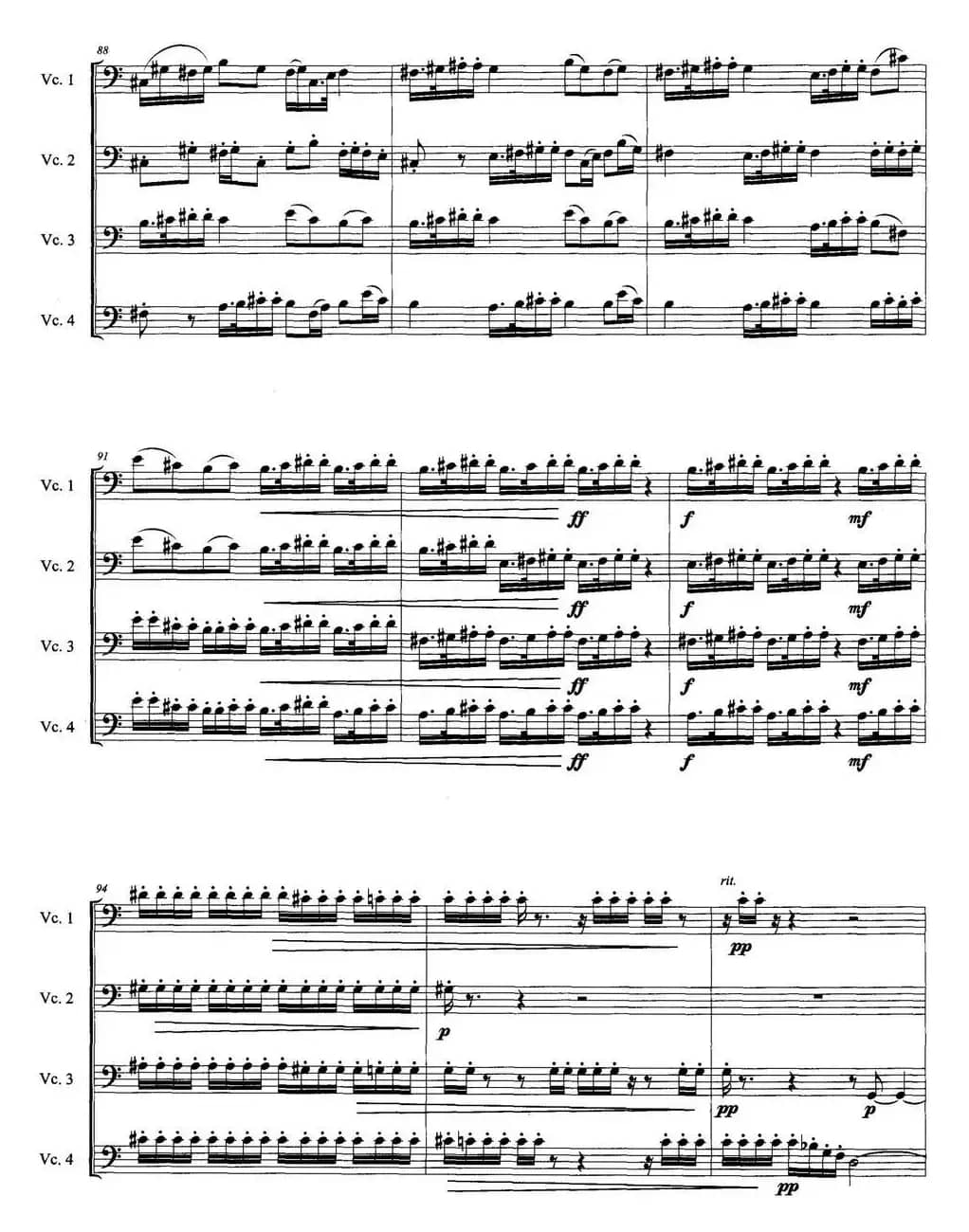 敖包之梦（为四把大提琴而作）