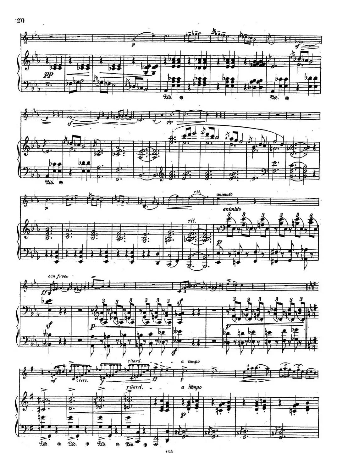 VIOLIN SONATA No.2 in G major（G大调第二小提琴奏鸣曲）（Ⅱ）（小提琴+钢琴伴奏）