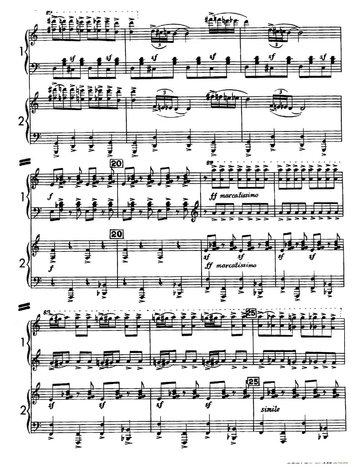 Sabre Dance（马刀舞曲）（双钢琴版）