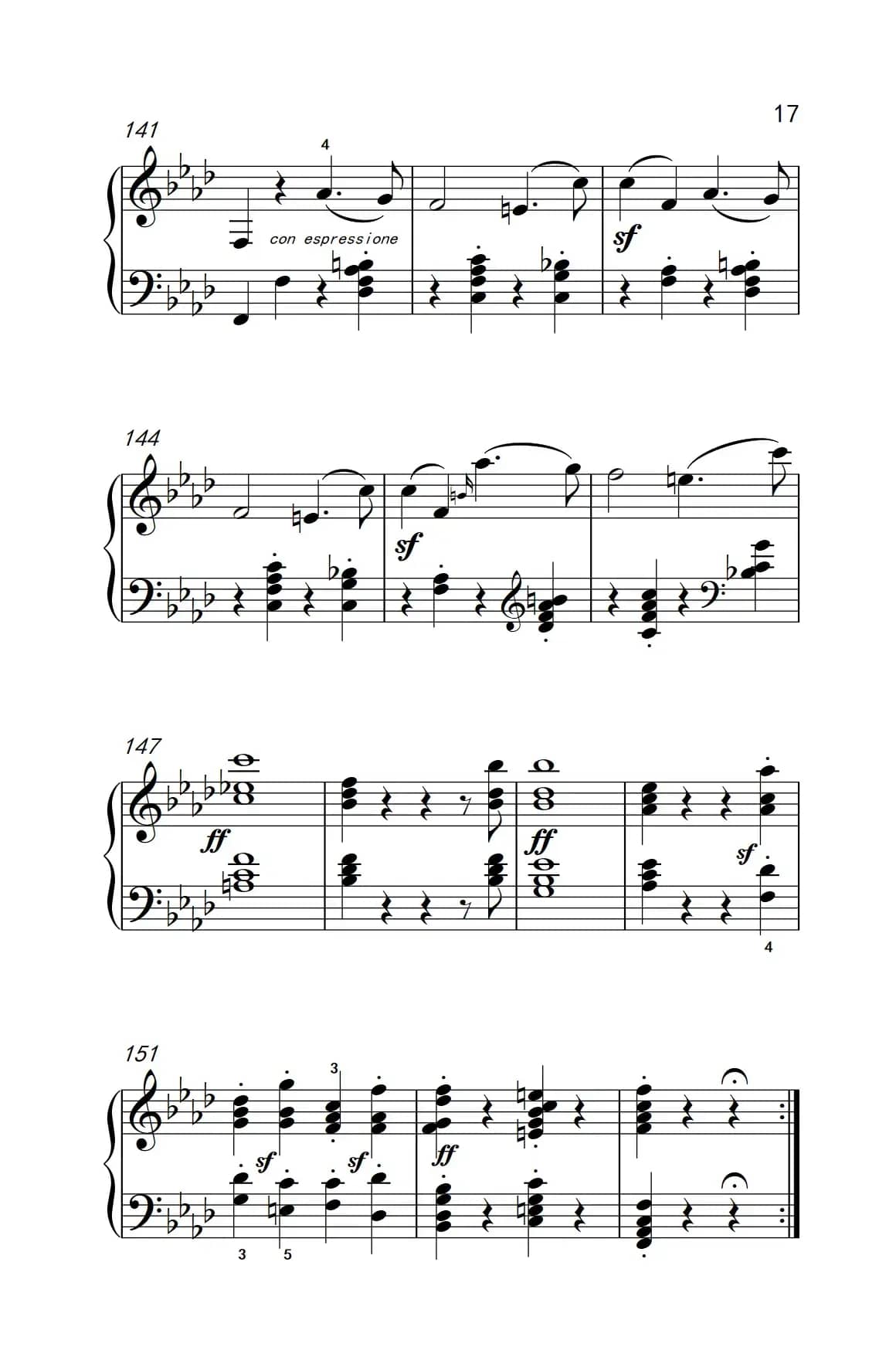 奏鸣曲 Opus 2 Nr.1 第一乐章（贝多芬奏鸣曲集 1）