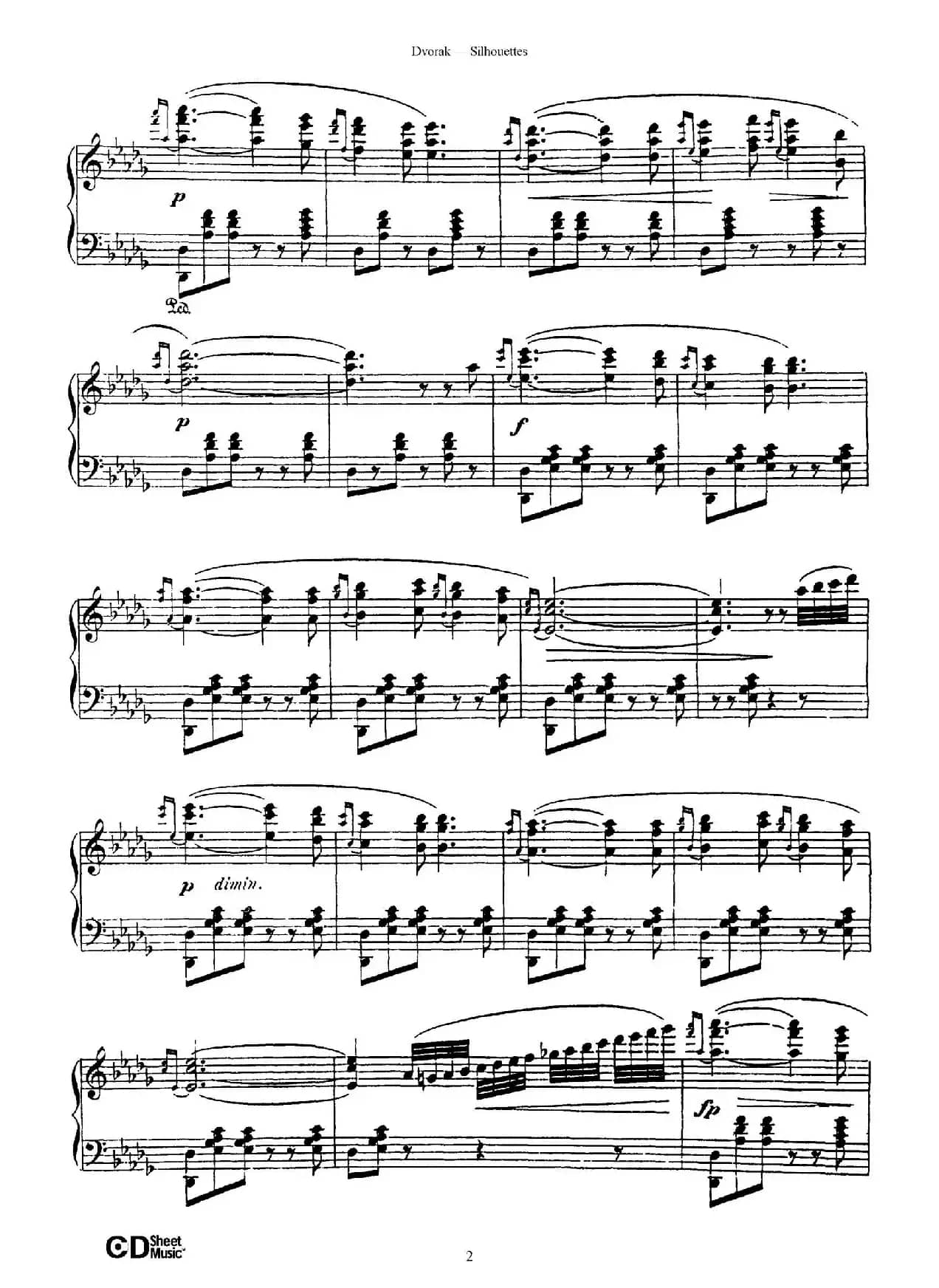 12 Silhouettes Op.8（12首剪影·1）