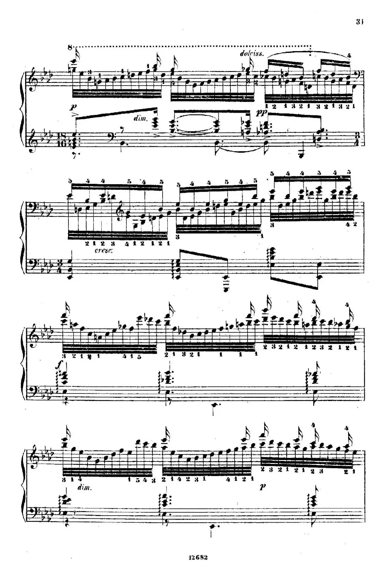 Douze Etudes de Salon Op.5（12首沙龙练习曲·6）