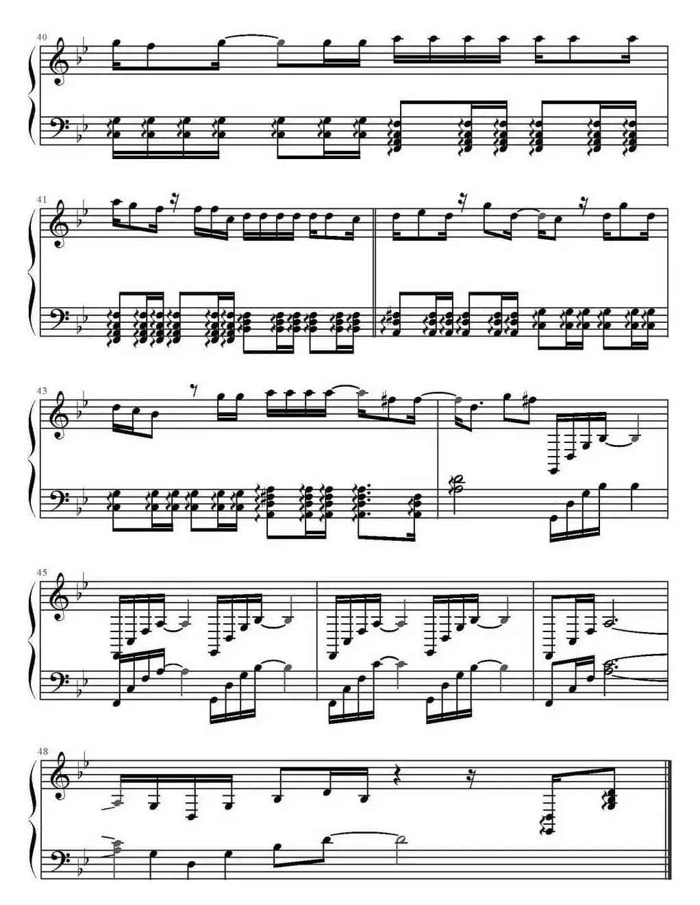 蒙娜丽莎的眼泪（弹琴吧制谱版）