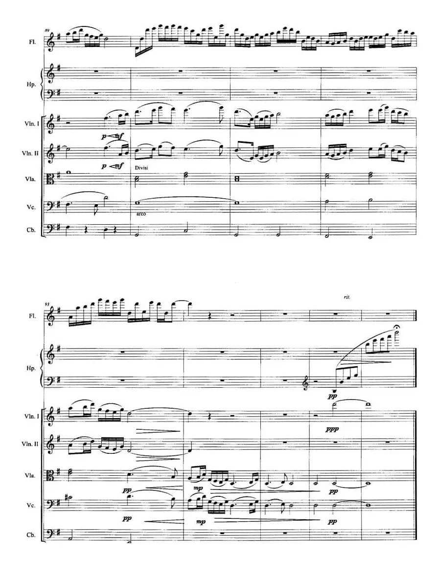 妈妈教我一支歌（长笛+竖琴+弦乐）