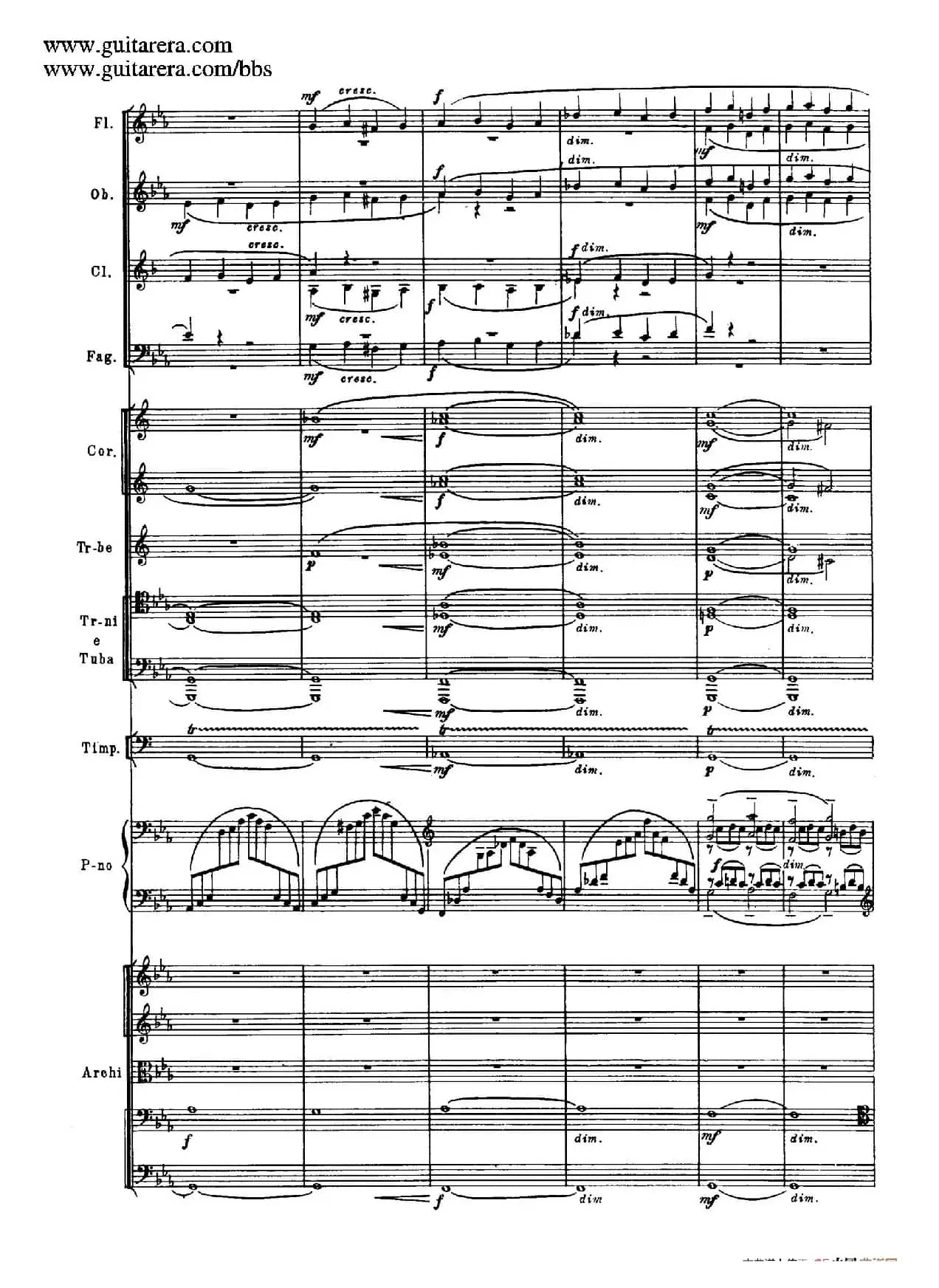 c小调第二钢琴协奏曲 Op.18（总谱·P37——45）