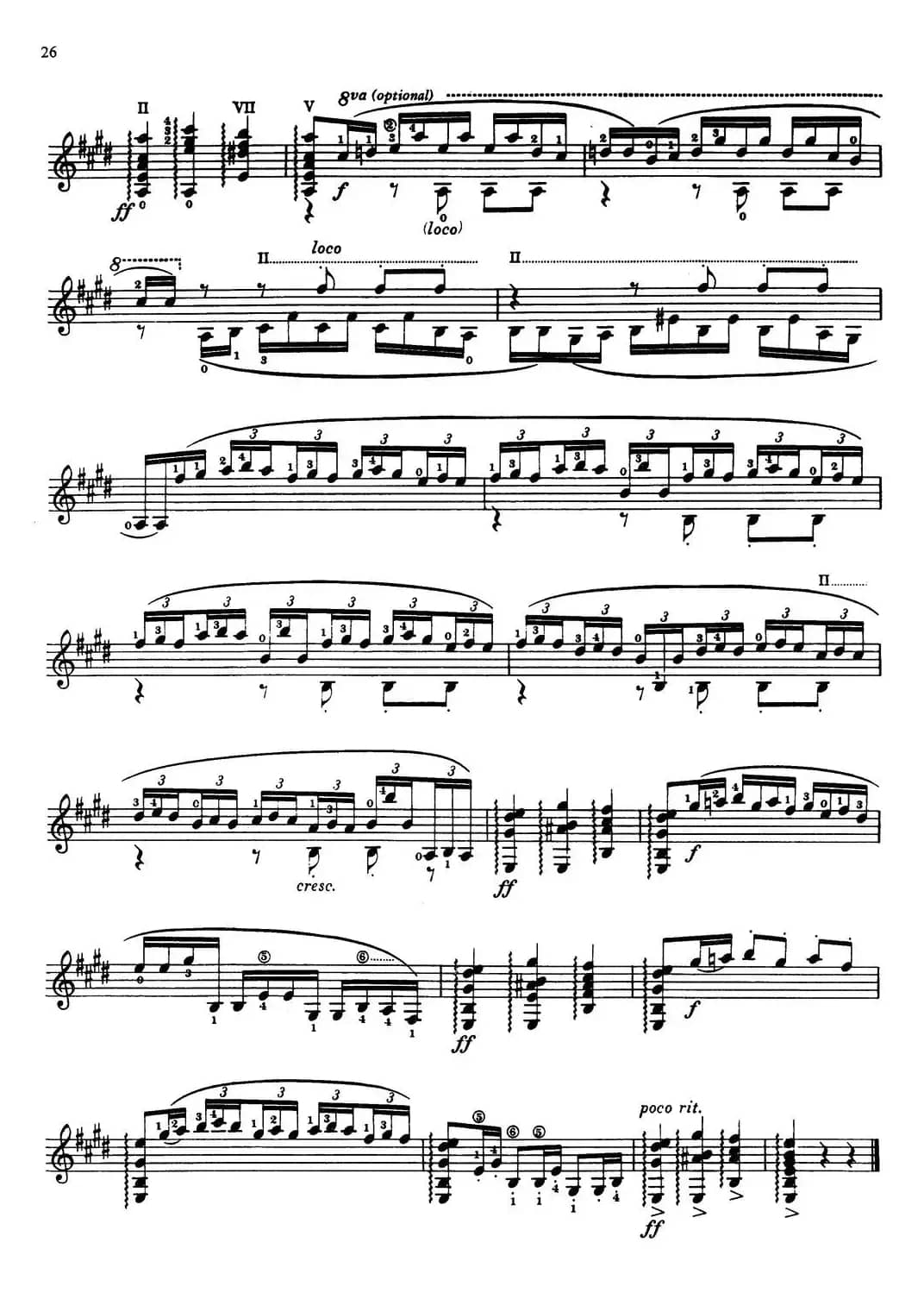 Joaquin Rodrigo Music for Guitar（罗德里戈吉他音乐P22-35）（古典吉他）