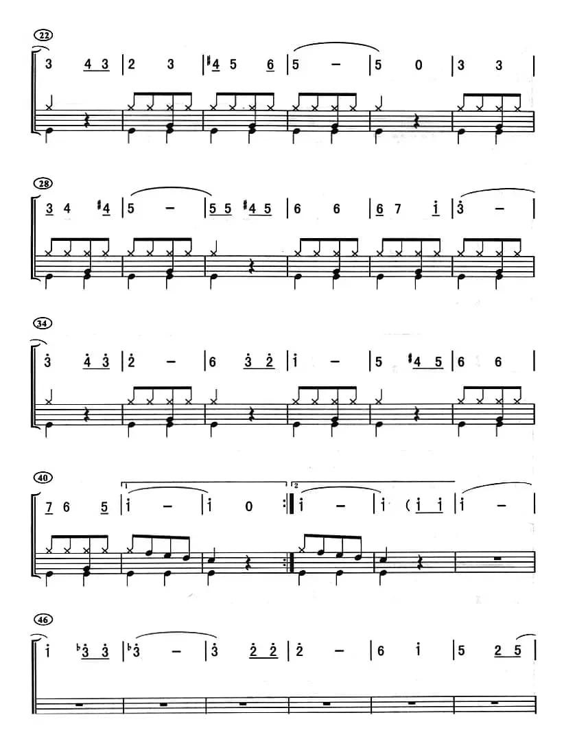 铁臂阿童木（架子鼓、主旋律+鼓谱）