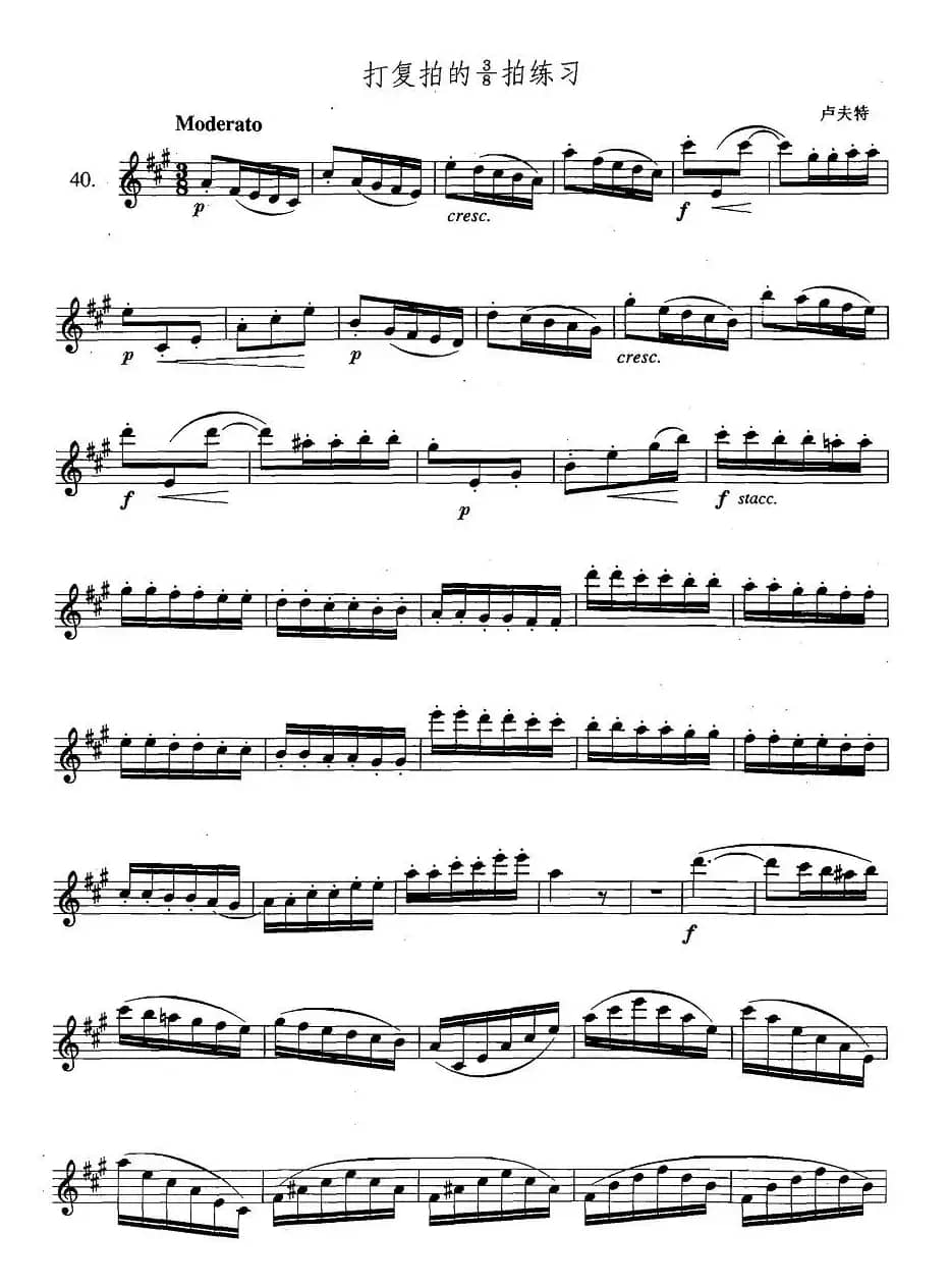 苏库西来西（3—40）打复拍的3/8拍练习