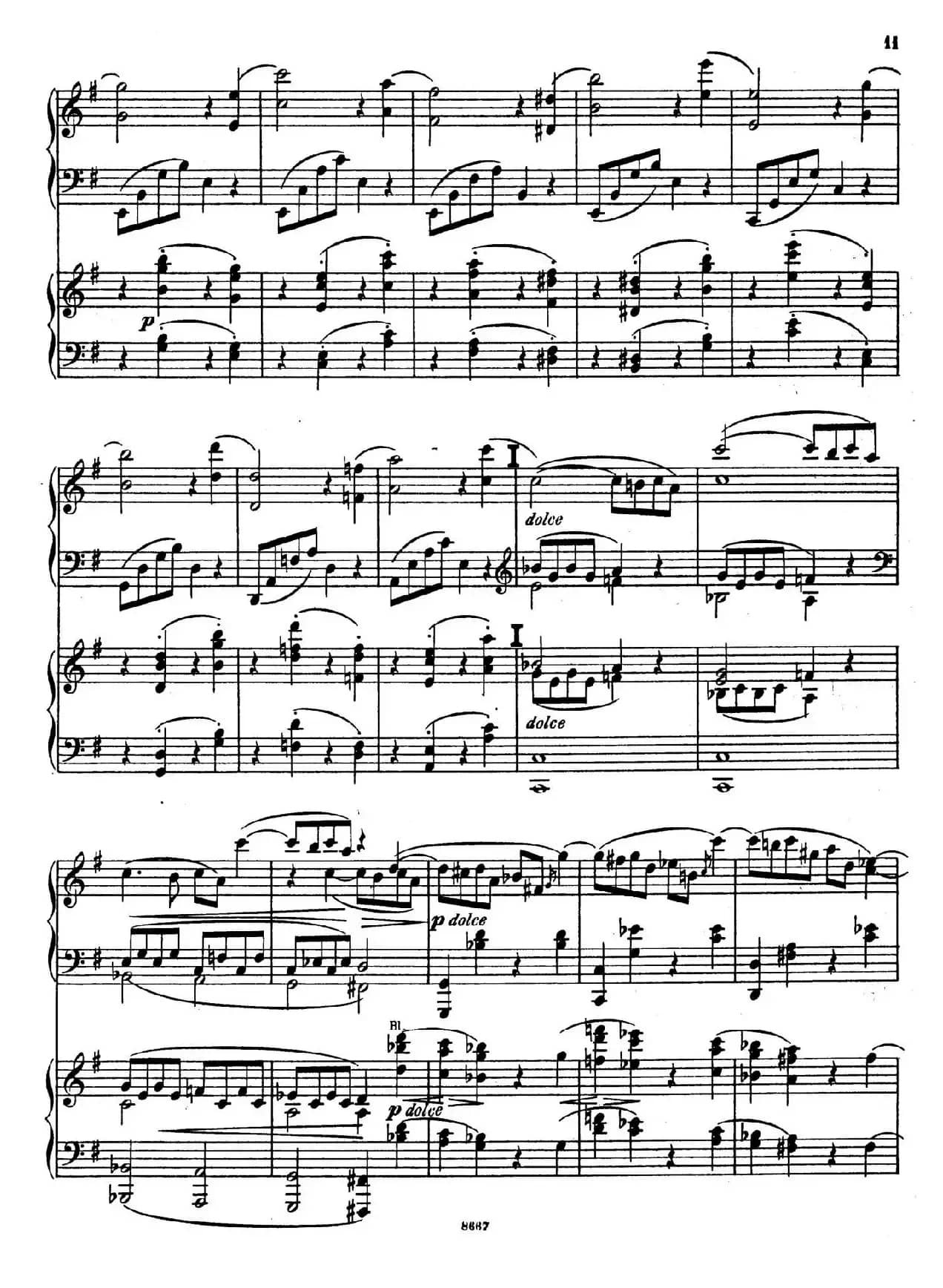 Symphony No.4 in e Minor Op.98（e小调第四交响曲·双钢琴）