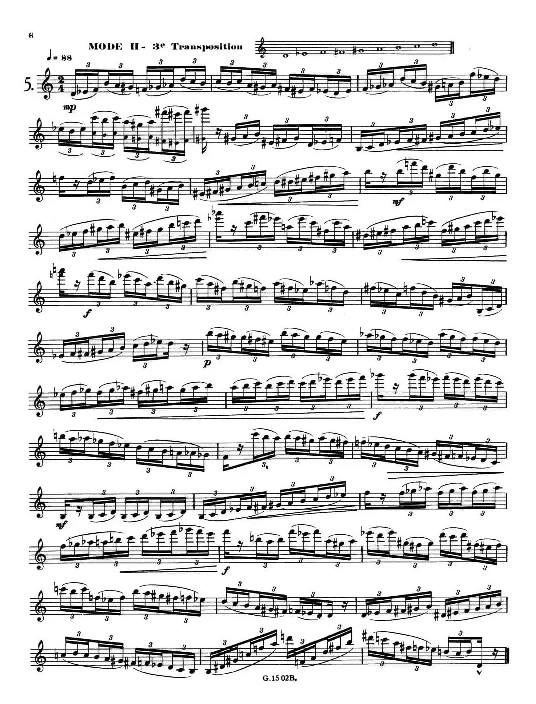 拉库尔萨克斯管练习曲28首（1—5）