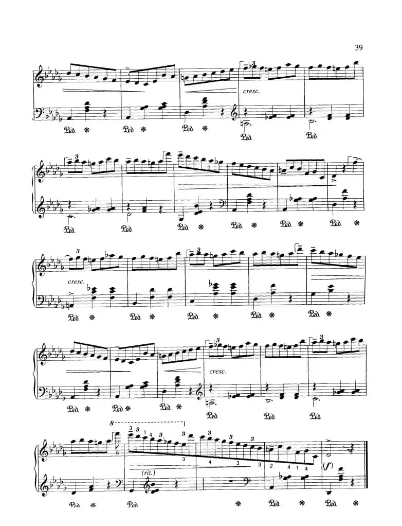 “小狗”圆舞曲（降D大调）