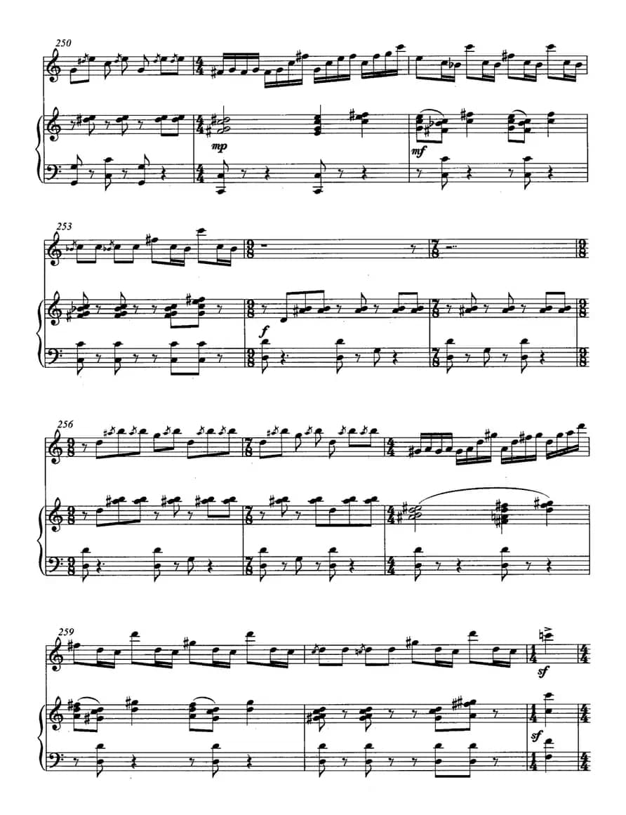 飞歌（笛子协奏曲+钢琴伴奏)P11—2）