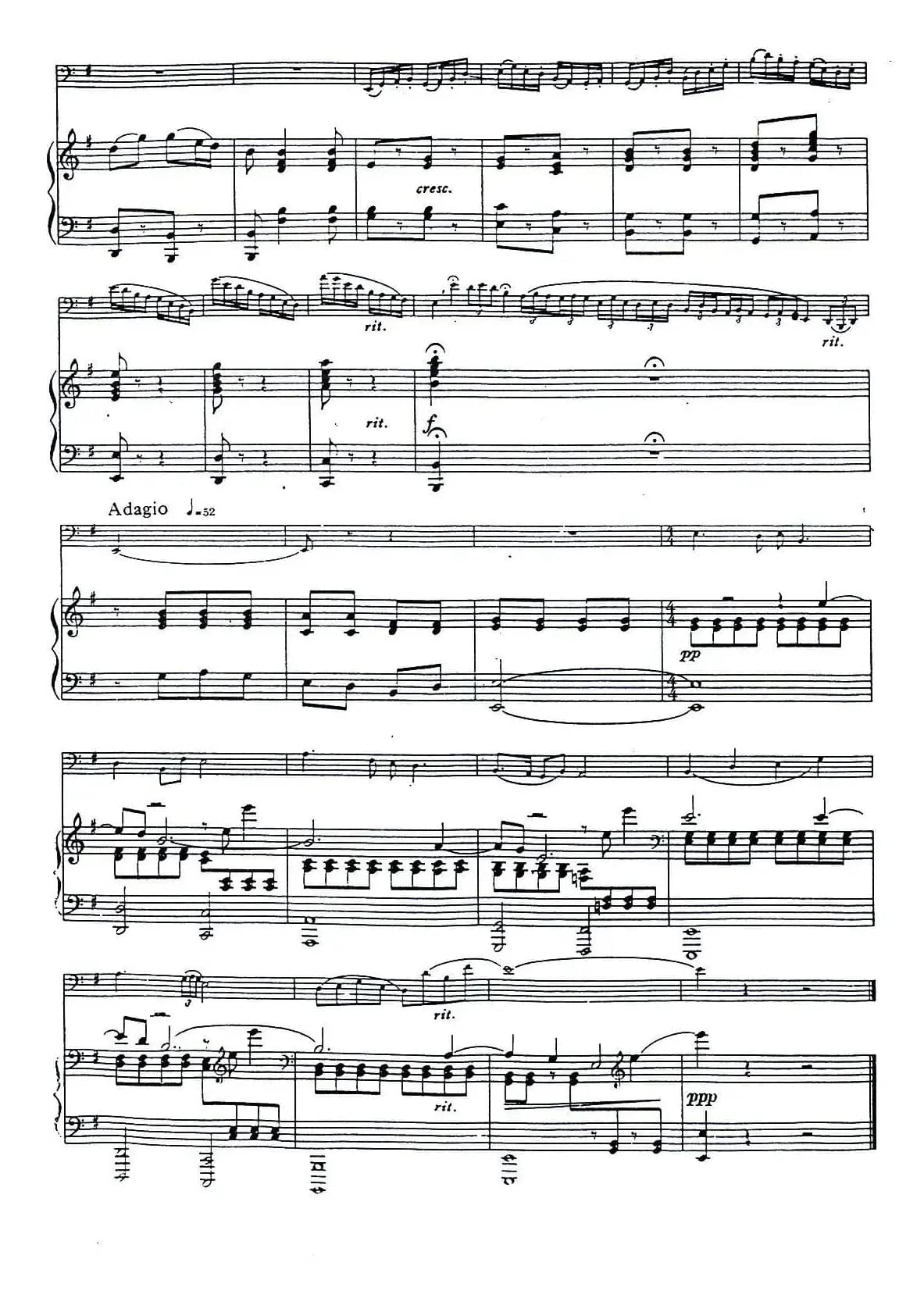 小歌（大管+钢琴伴奏）