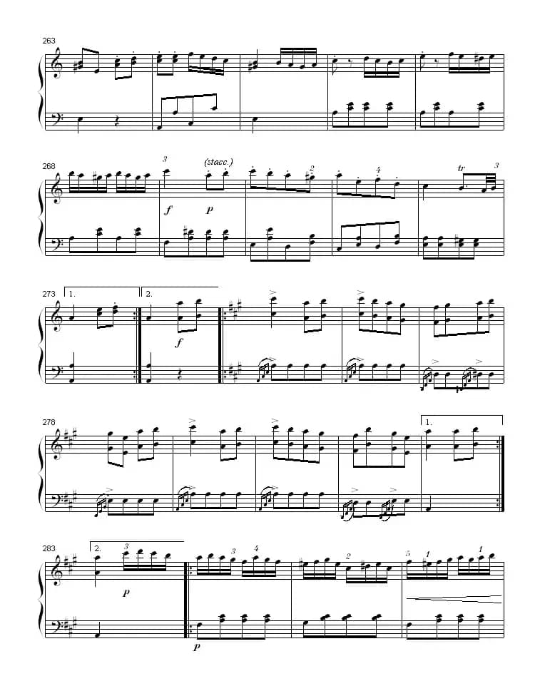 A大调钢琴奏鸣曲