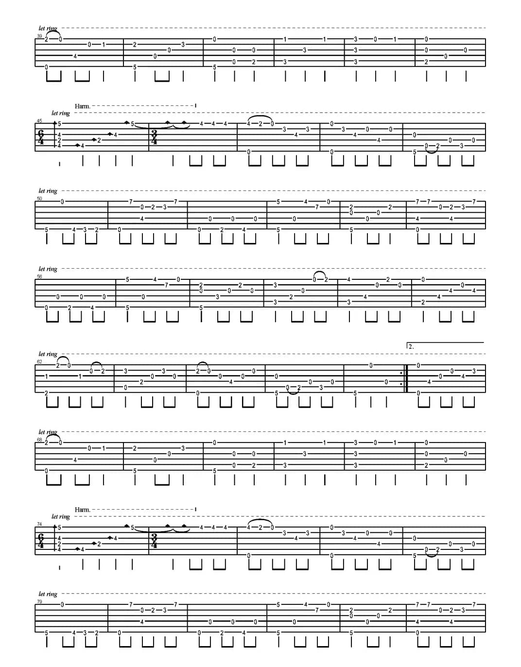 想い出（Recollection）（岸部真明指弹吉他谱）