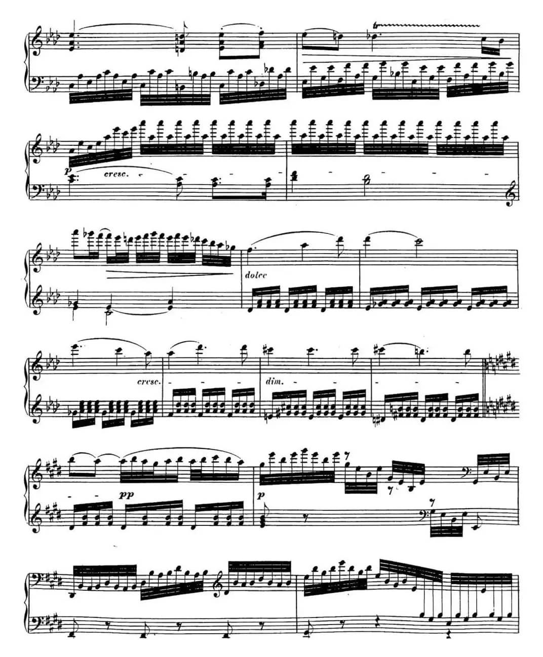 贝多芬钢琴奏鸣曲31 降A大调 Op.110 A-flat major